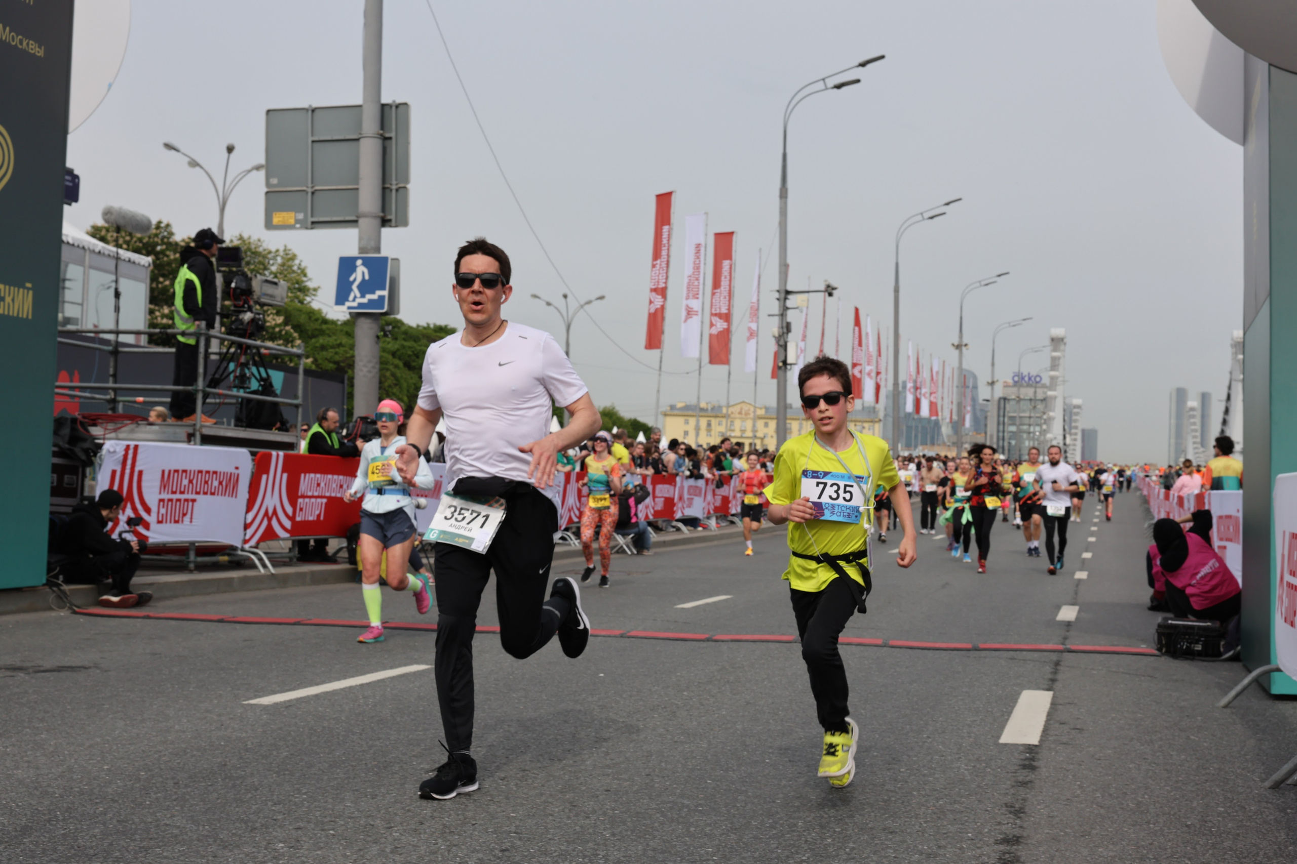 Финиш забега на Садовом кольце 2025