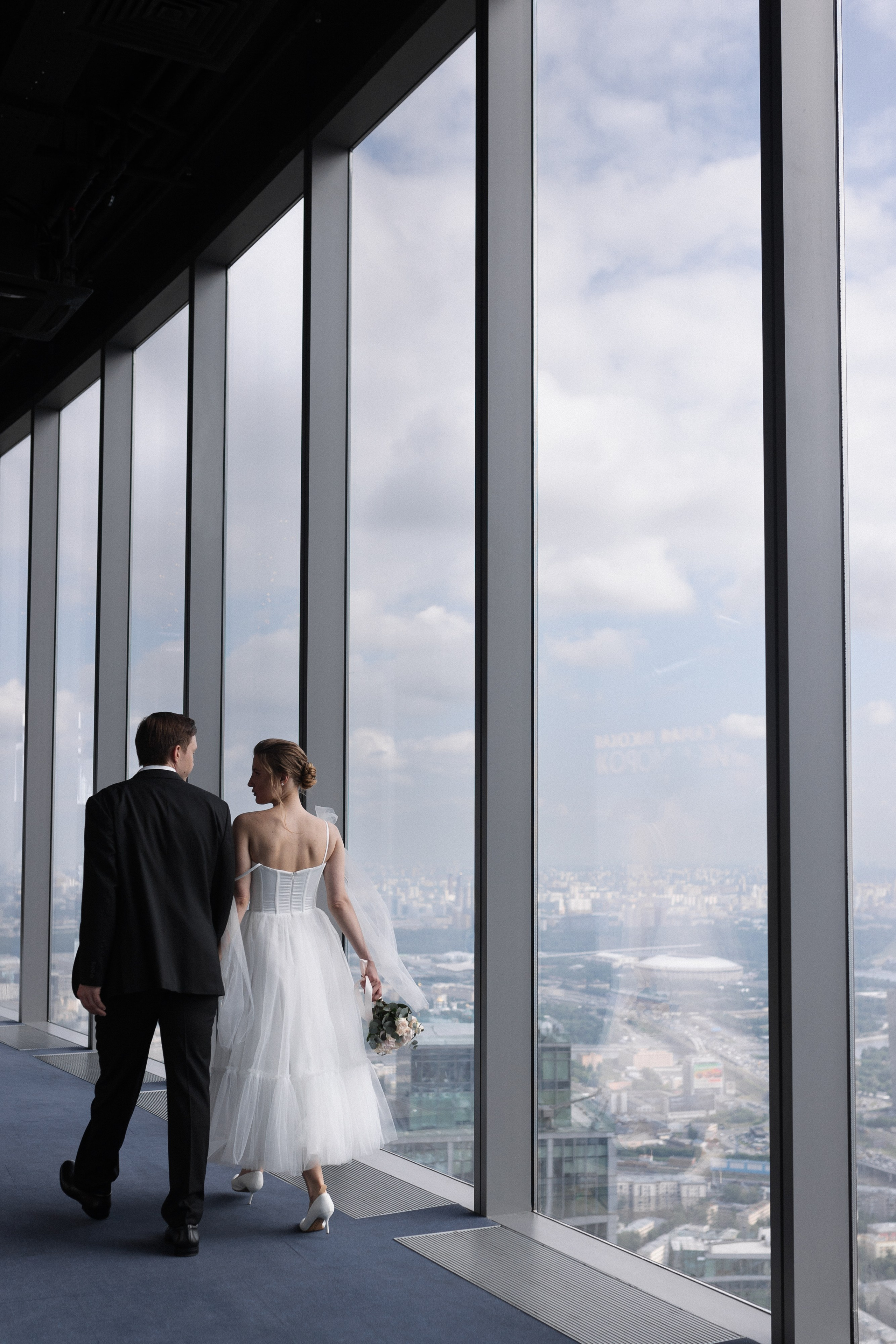 Свадебная фотосессия в Москва-Сити/регистрация в Panorama 360. Свадебный фотограф в Москве Мария Крош