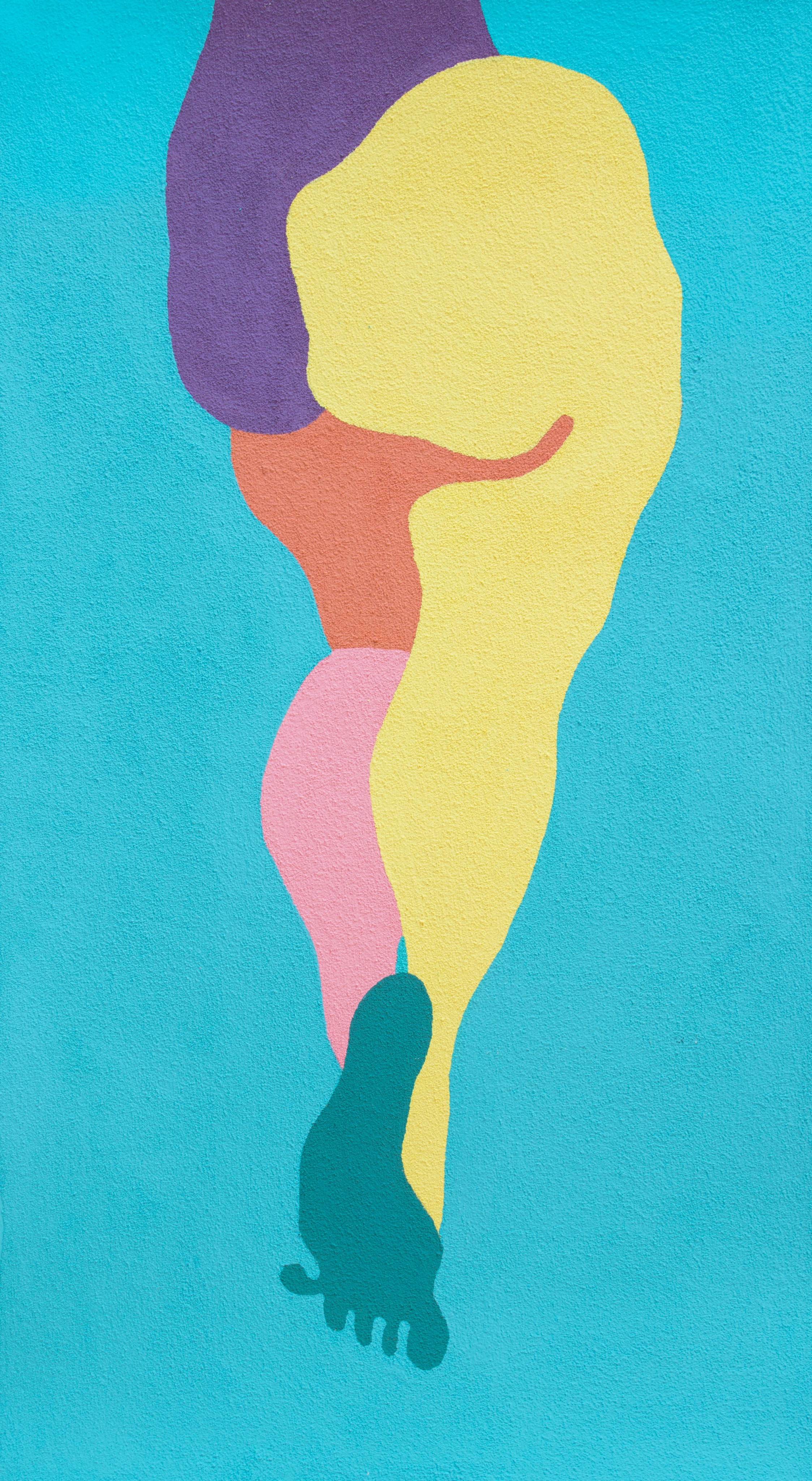 ТРЕТЬЯ 1 бумага, манка, гуашь, колеровочная паста 44х80 см 2020 г 25.000 р