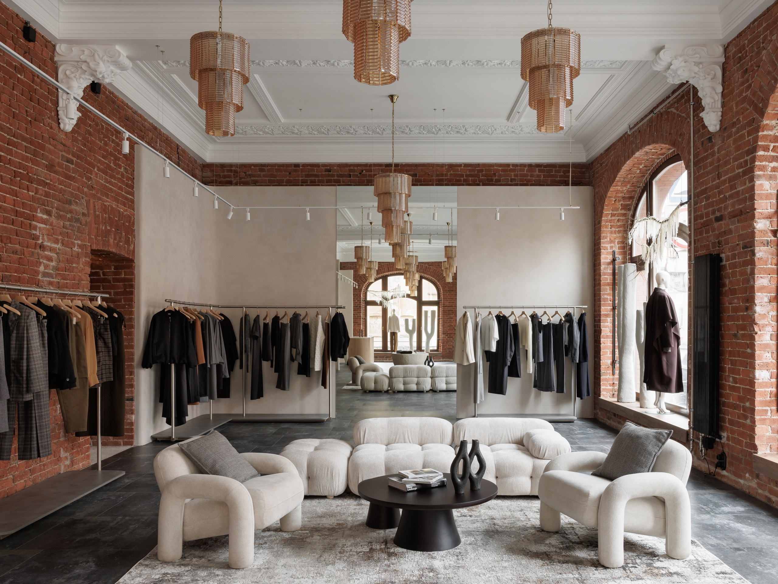 интерьерный дизайнер Ксения Новикова ksudsgn, бионические формы, северная эстетика, бутик Landscape, Санкт-Петербург, быстрый проект