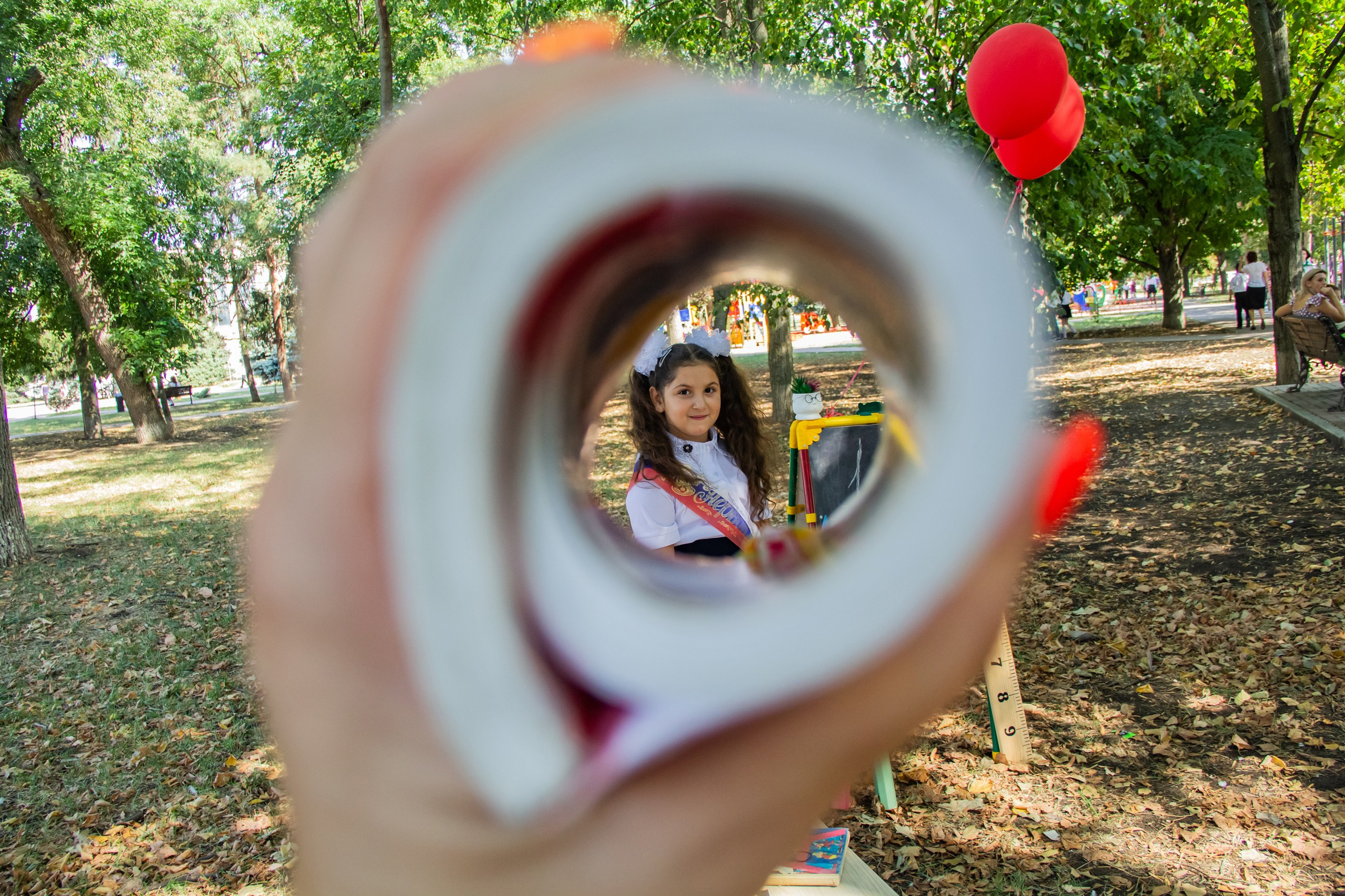 Фотодень в парке для первоклашек
