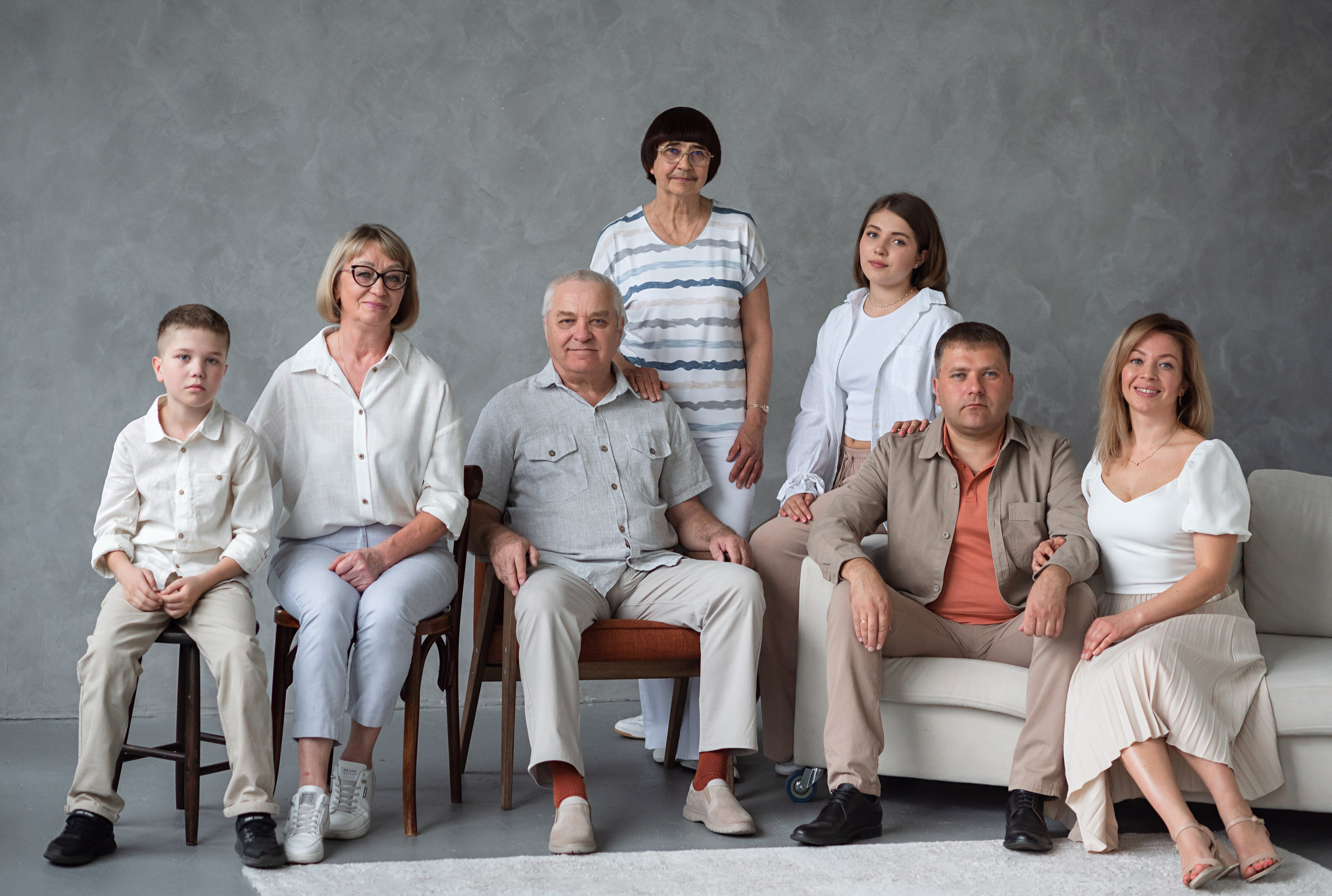 Большая семья. Фотограф новорождённых детский фотограф Сыктывкар Наталья Линдт