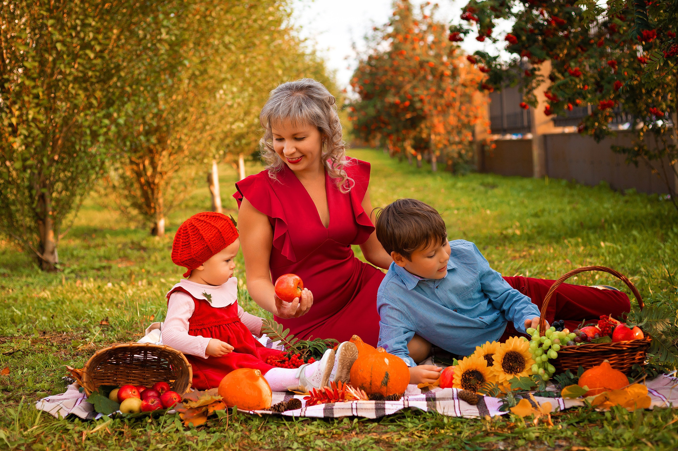 семейная фотосессия на природе