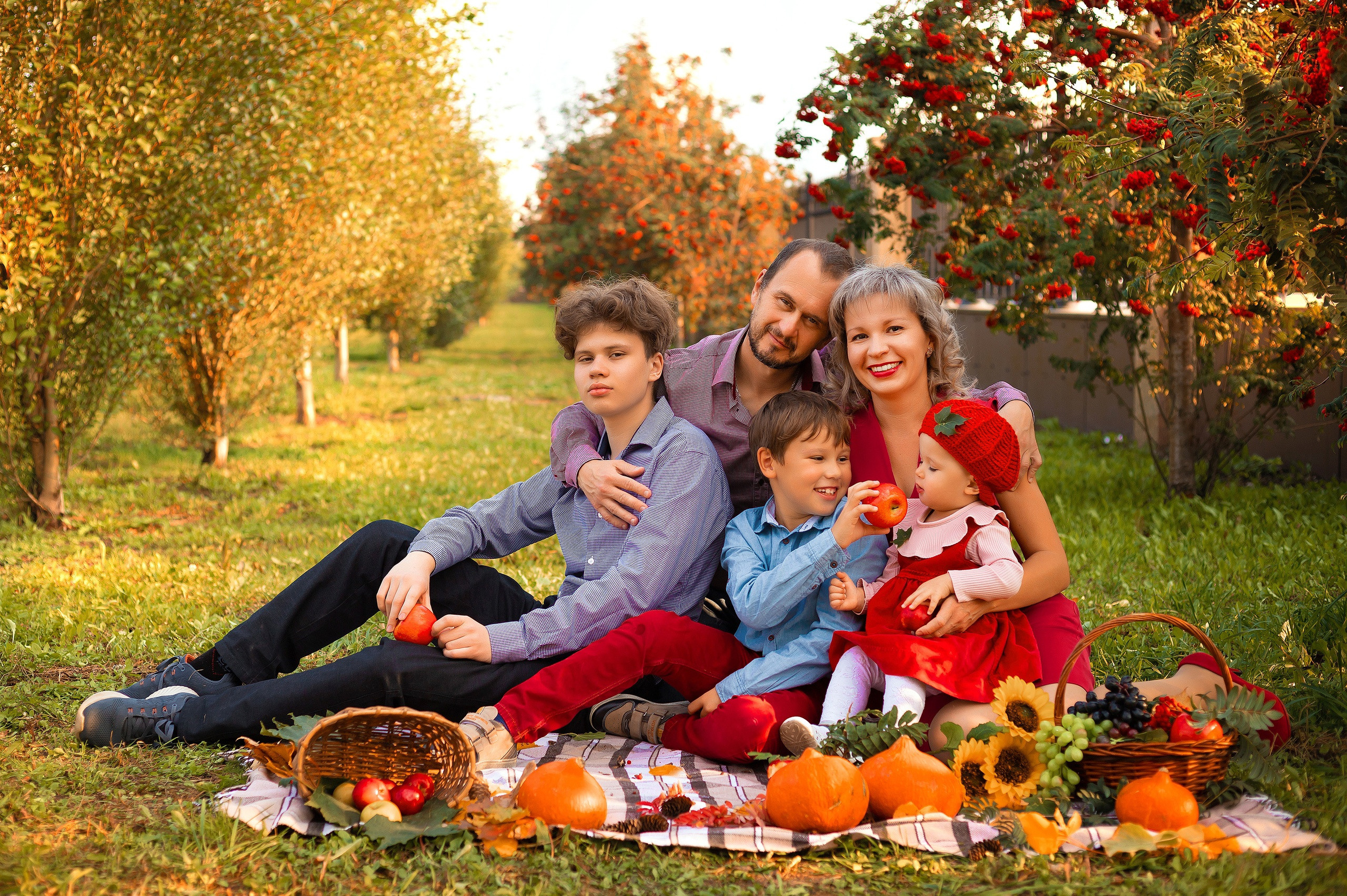 семейная фотосессия на природе