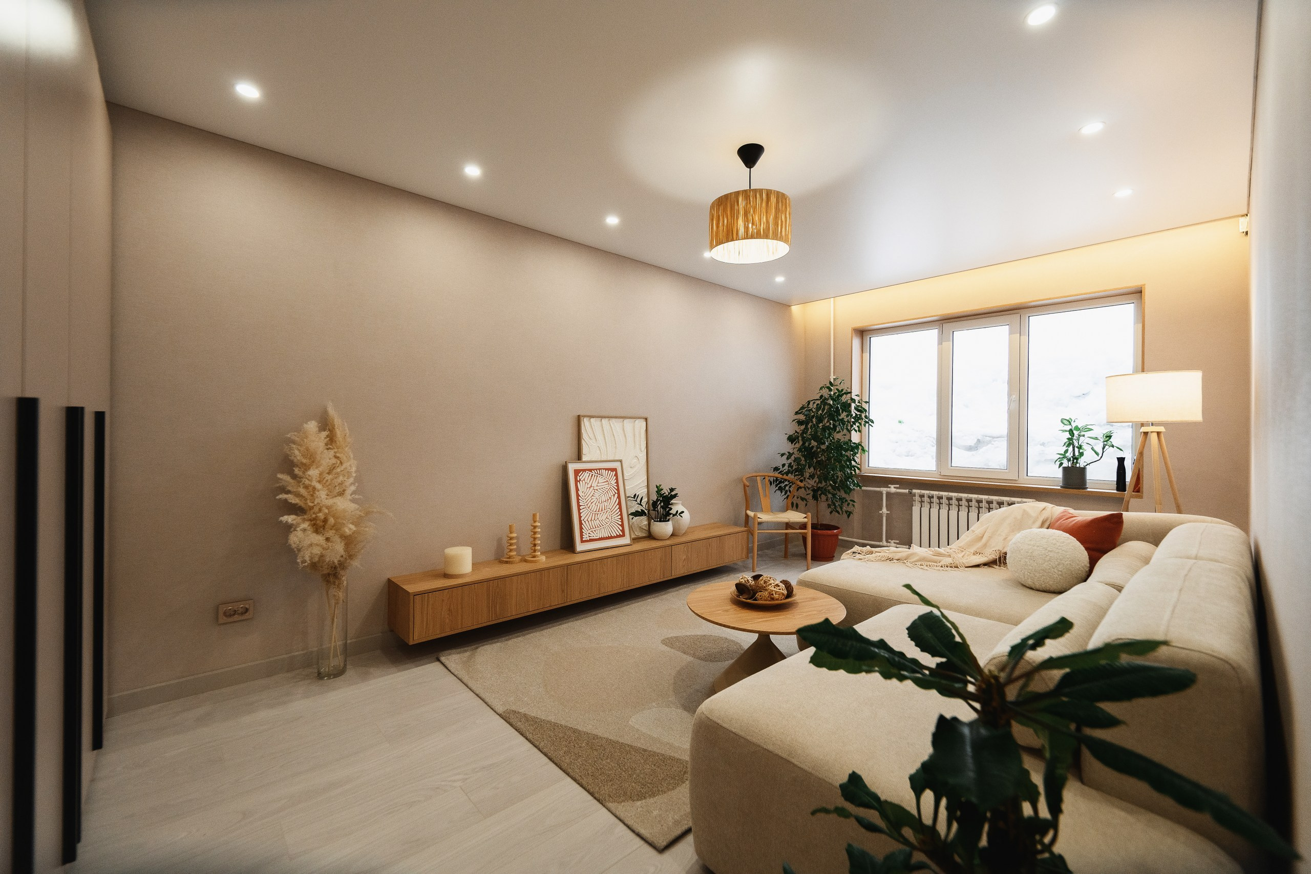 Интерьерная фотосъёмка недвижимости в Петропавловске-Камчатском, квартира в скандинавском стиле