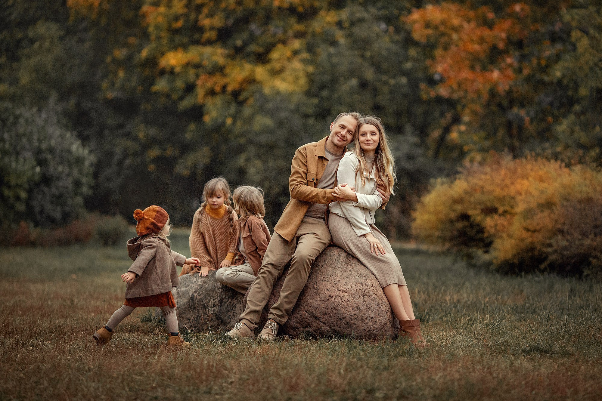 Веселая семейная Фотосессия в осеннем парке. Семейный фотограф Татьяна Надеждина | Москва, Московская область, Ярославль