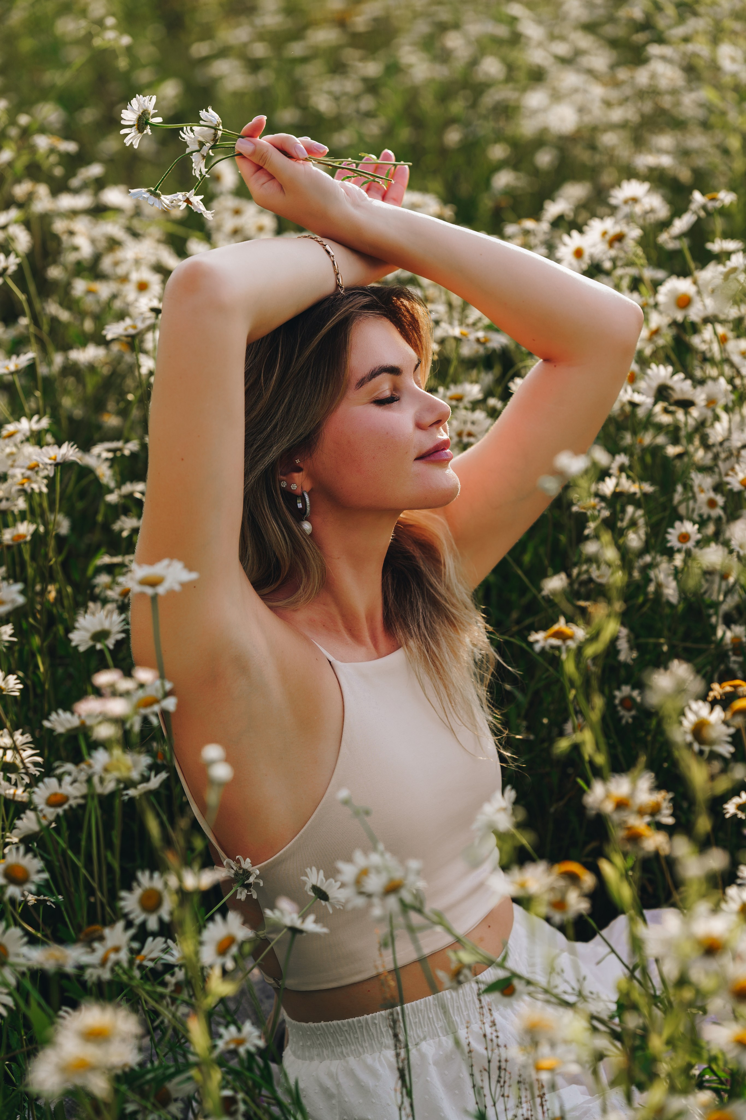 Елена, Богослово, ромашковое поле. Наталья Дукалова фотограф Щелково Королев Пушкино Москва Балашиха