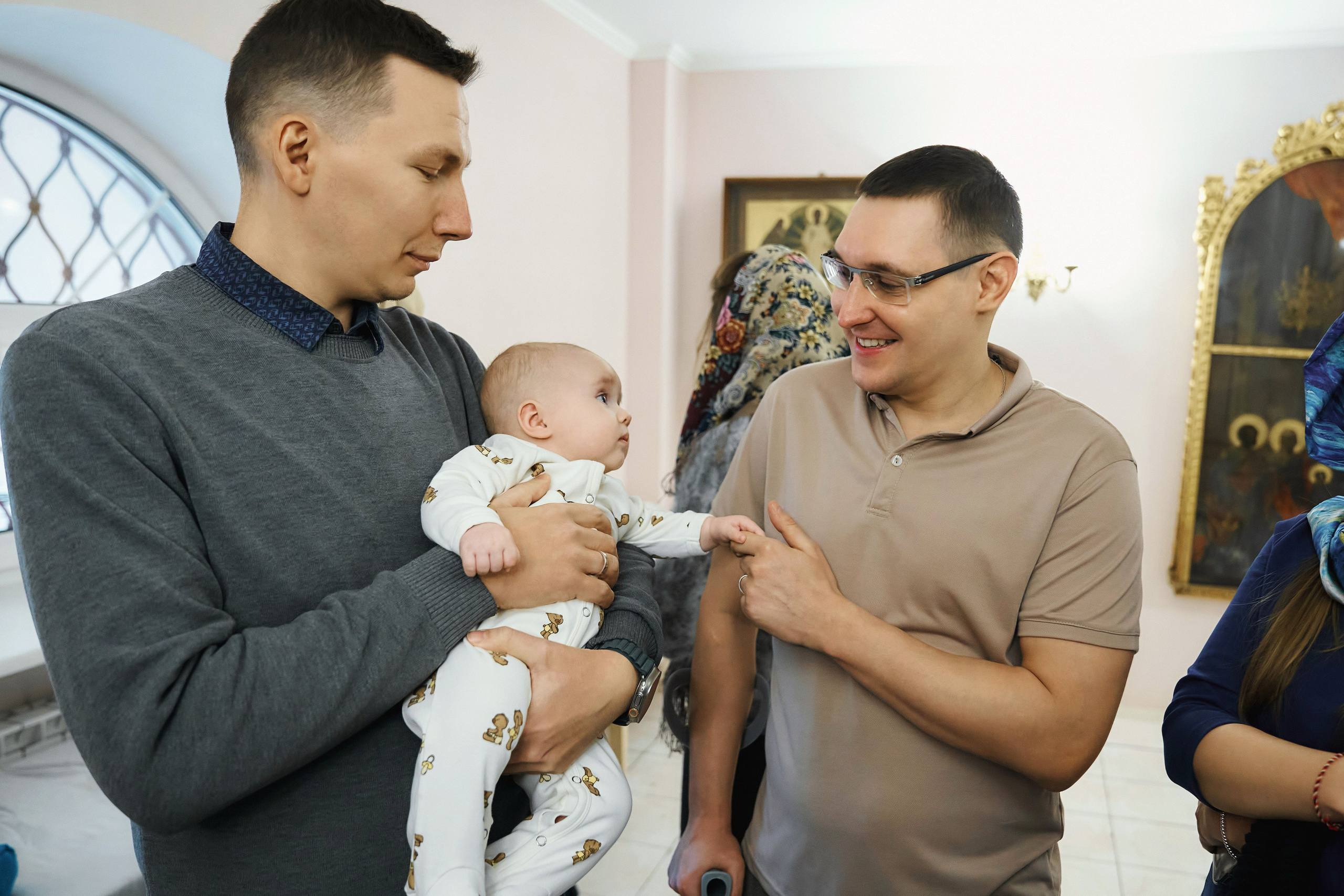 Крещение ребёнка в Церкви Илии Пророка и Воздвижения Честного Креста Господня в Черкизове