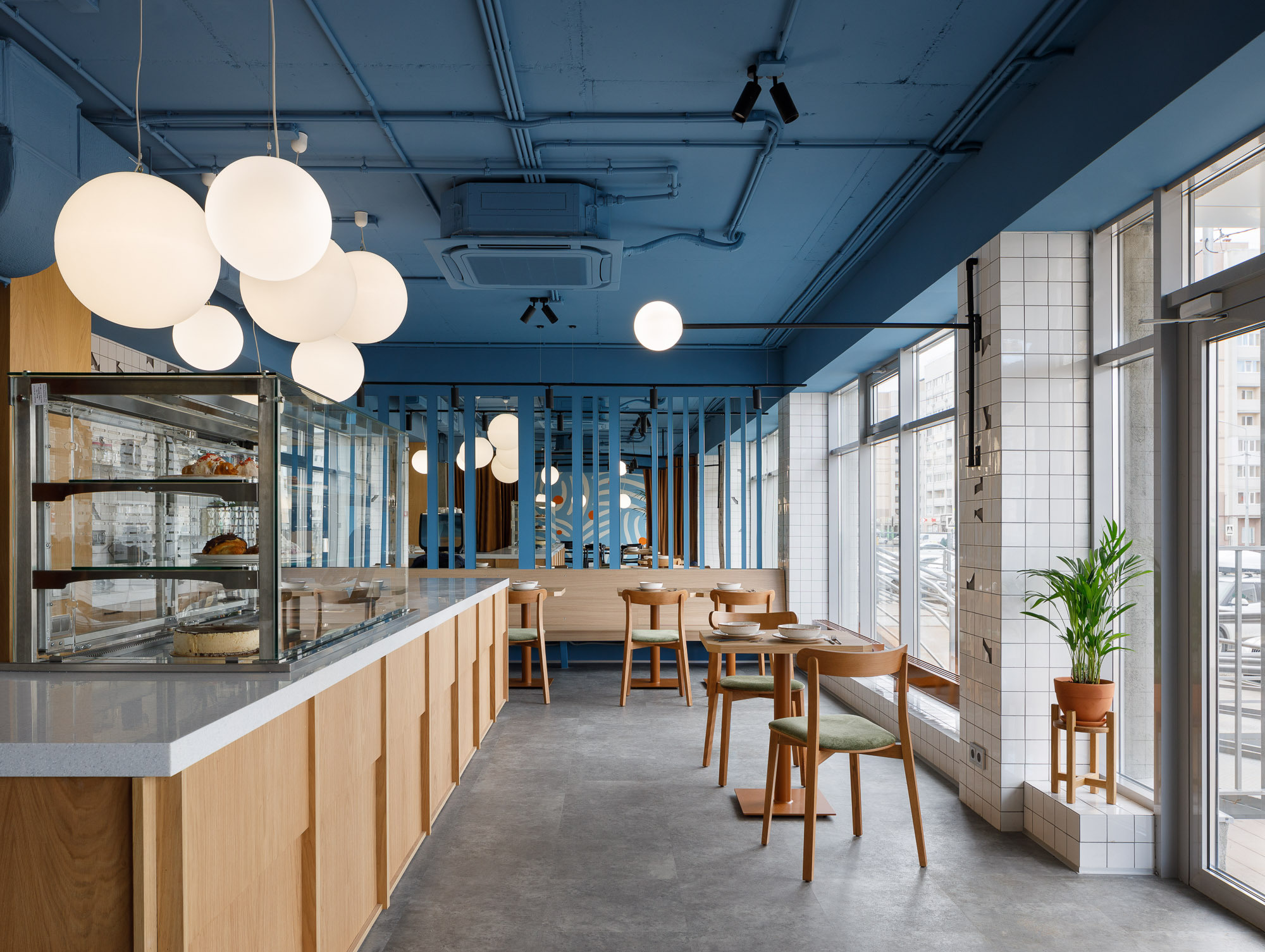YULA Cafe in Saratov Russia designed by QUADRUM STUDIO