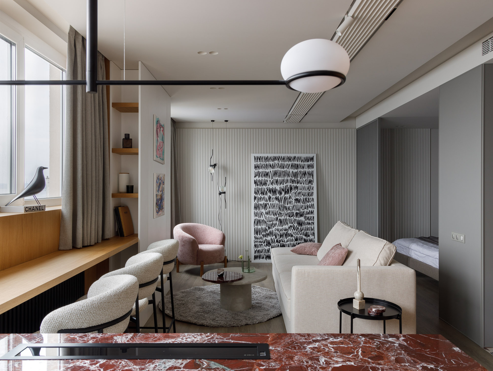 LAV_Flat - The interior of the apartment for a successful young woman in Saratov Russia designed by QUADRUM STUDIO