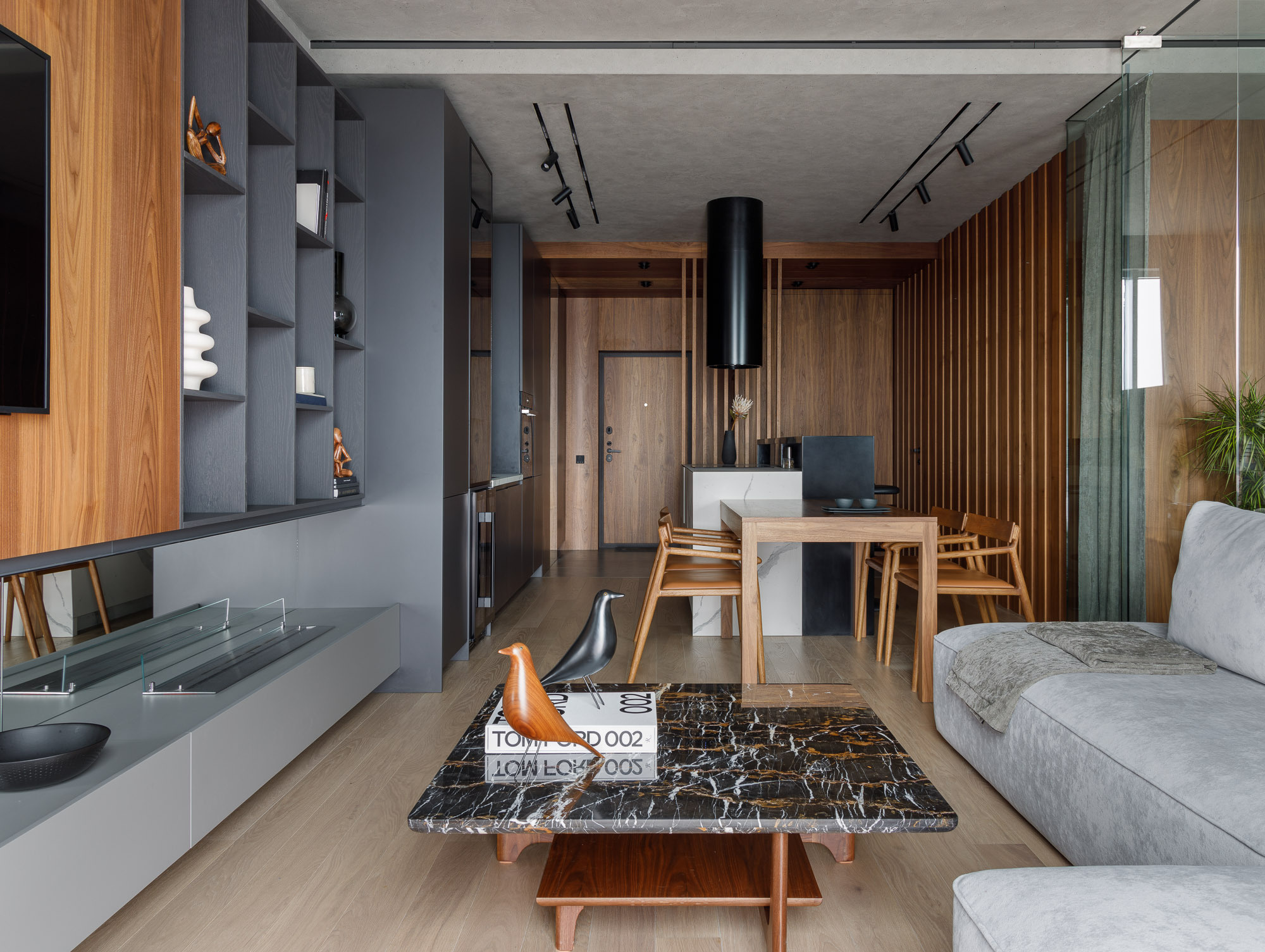 SAHA_Flat — Bachelor apartment in Saratov Russia designed by QUADRUM STUDIO