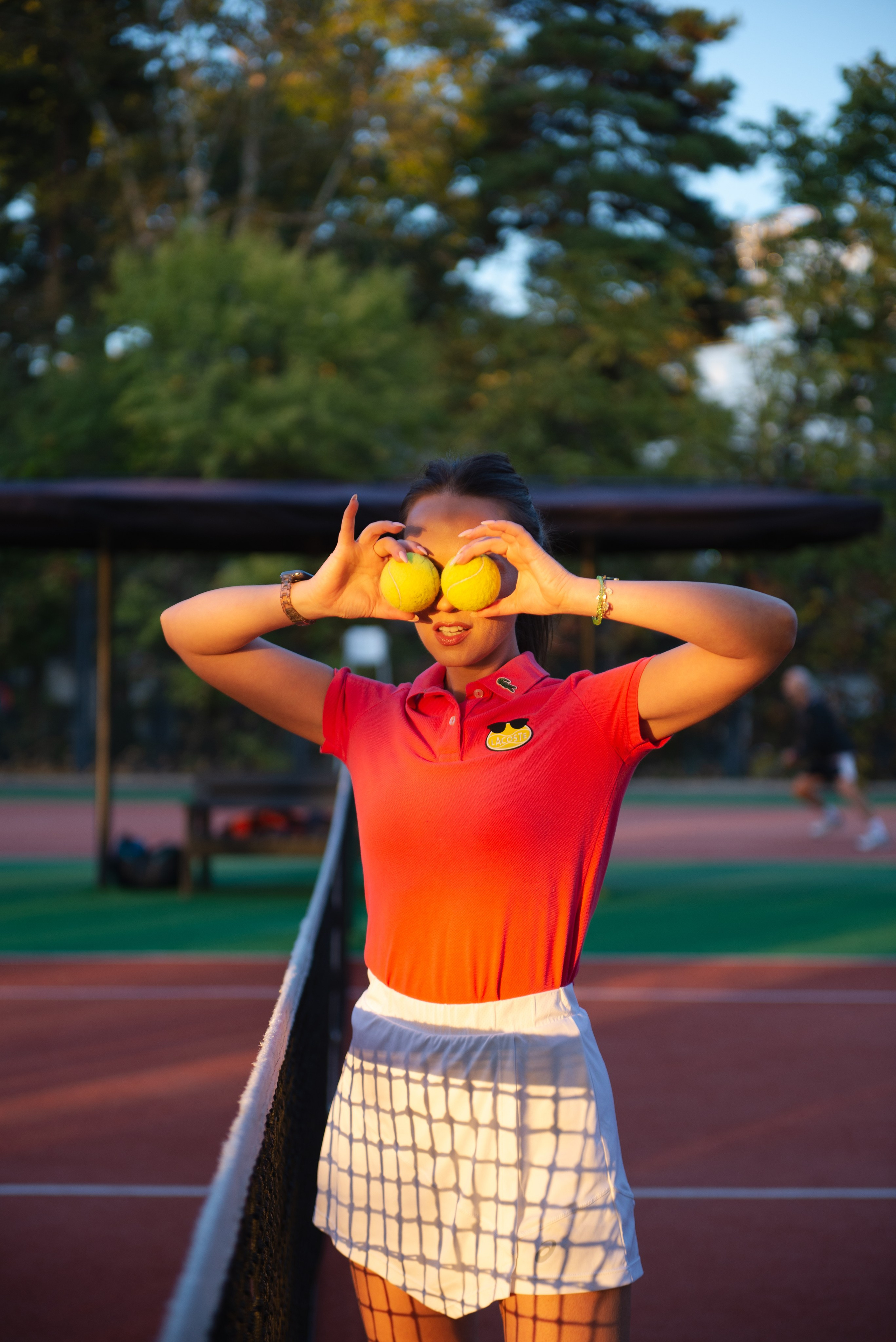 На теннисном корте. Модель Олеся. Фотограф в Хабаровске