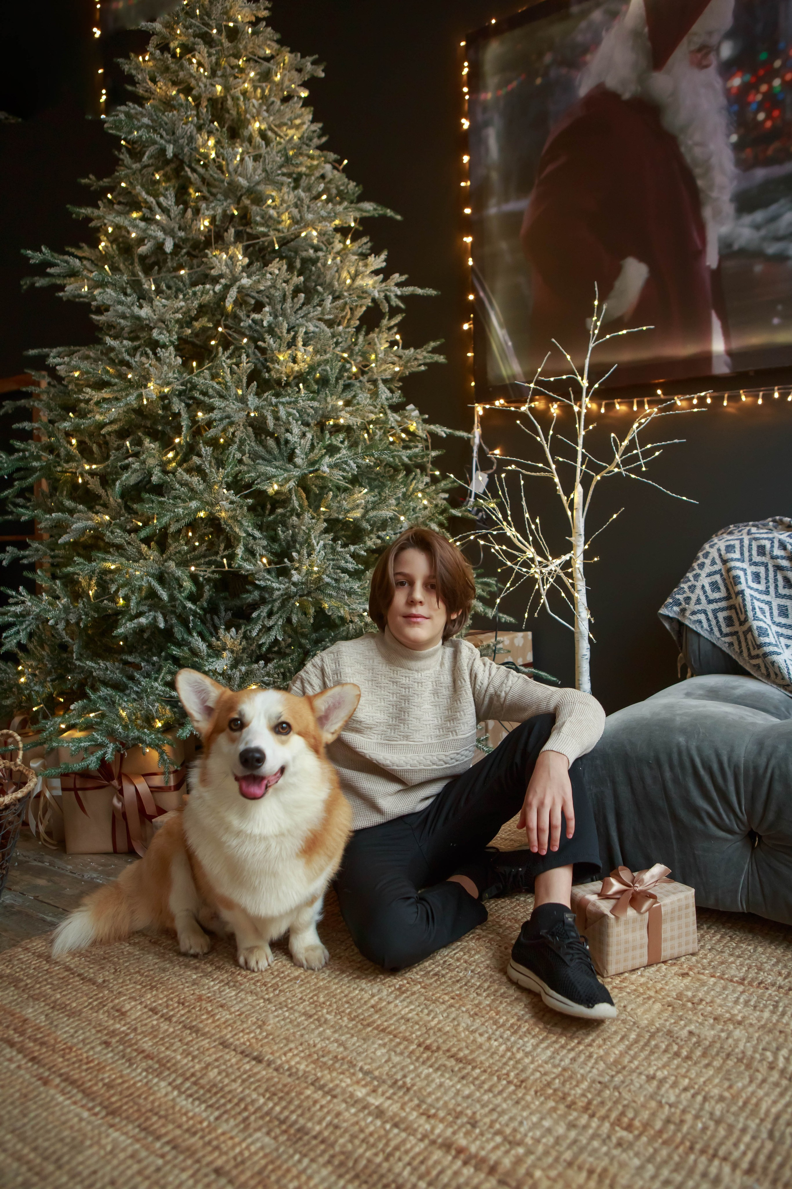 Фотосессия с корги, осенняя фотосессия с корги, аренда корги. Семейный и детский фотограф в Москве Мария Быкова