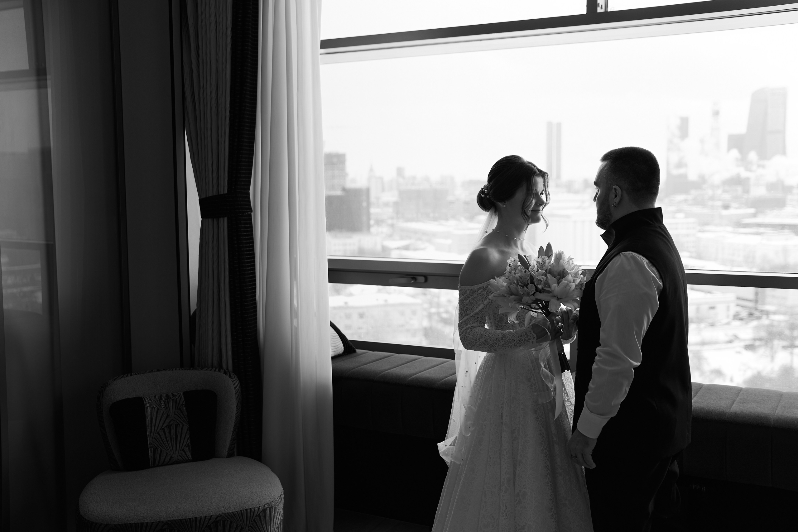 Классические сборы в отеле. Роспись в 4 ЗАГСе и съемка в оранжерее Цицина РАН. Любовь Юсупова. Фотограф