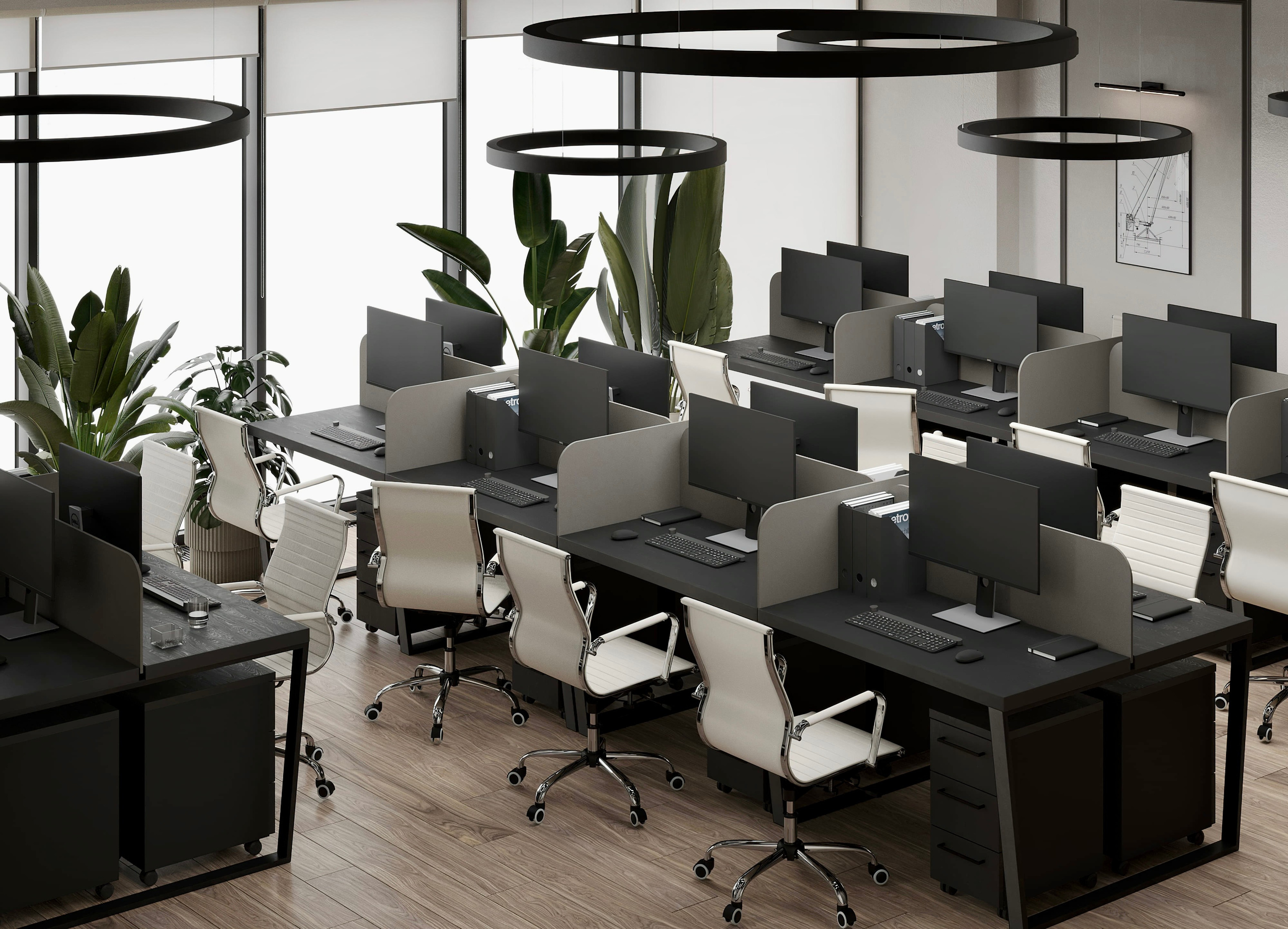 Офис 264 м², БЦ «Останкино». 3D Визуализация интерьера