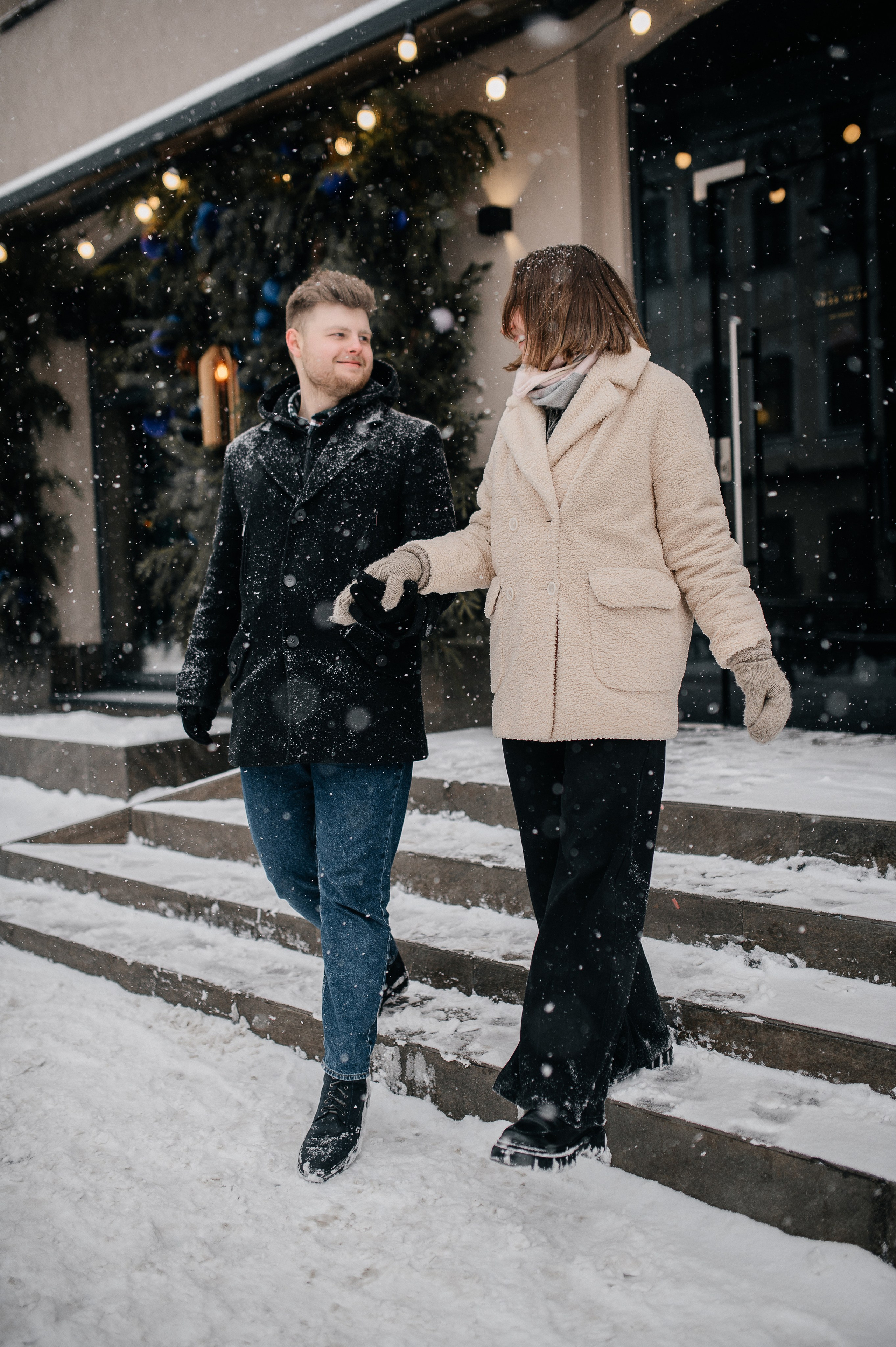 Зимняя фотосессия для Влада и Алены. Катя Курлович — семейный фотограф в Бобруйске и Минске