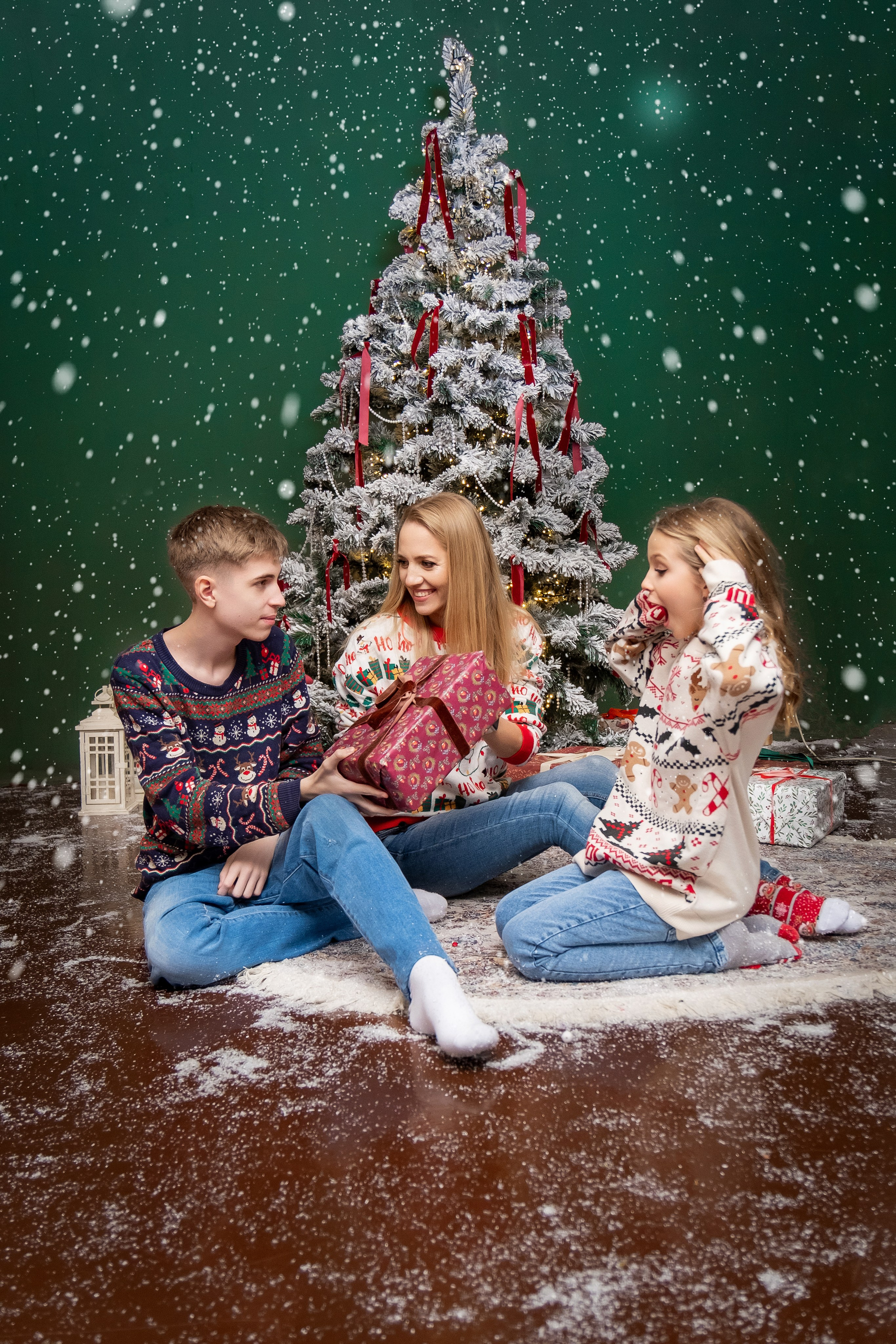 Новогодняя фотосессия в студии. Профессиональный фотограф в Москве и Одинцово Родика Архип