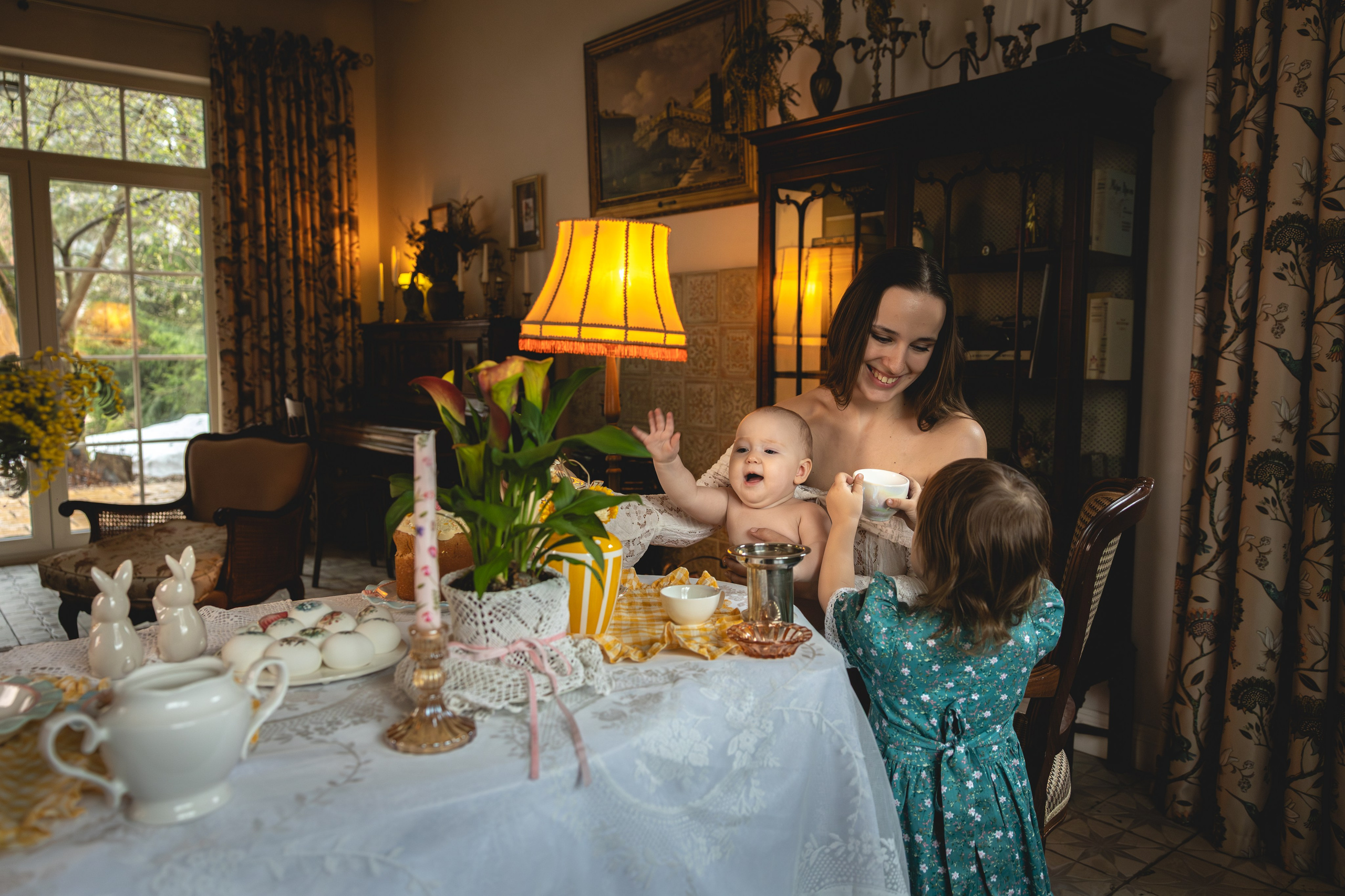 Катюша с дочками. Портретный фотограф в Москве Людмила Кочеткова
