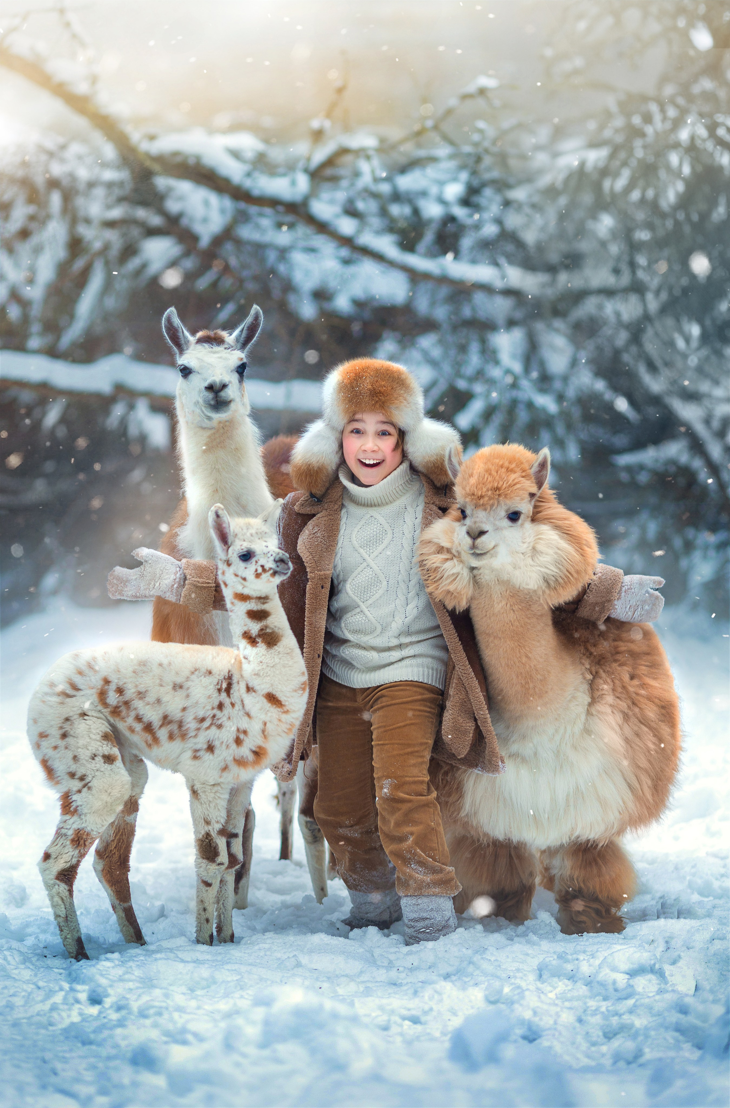 Фотосессия с оленями. Фотограф Лия Милк | Москва, Подмосковье