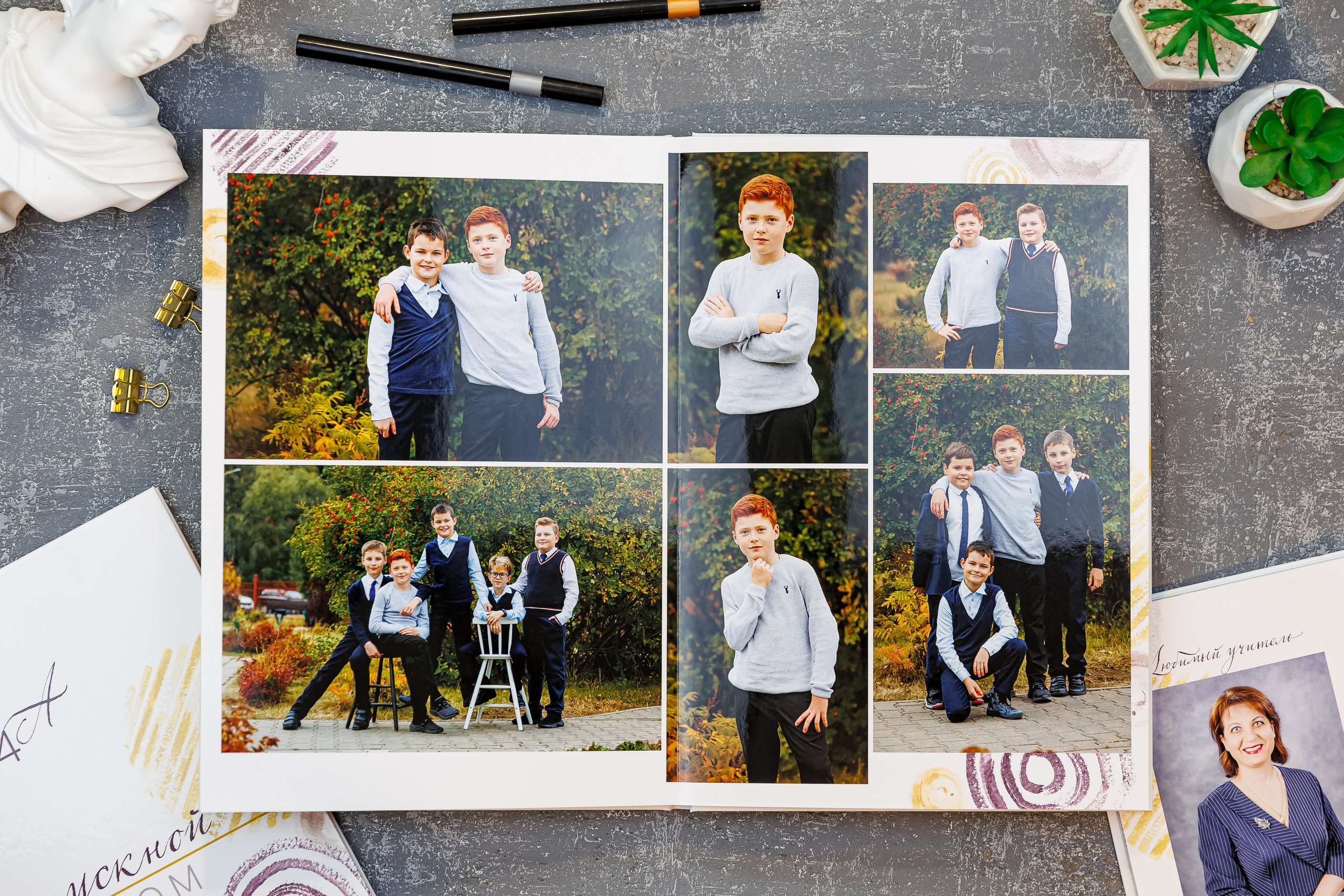 Выпускные альбомы 4 класс. Семейный и детский фотограф Комина Елена, Власиха, Одинцово