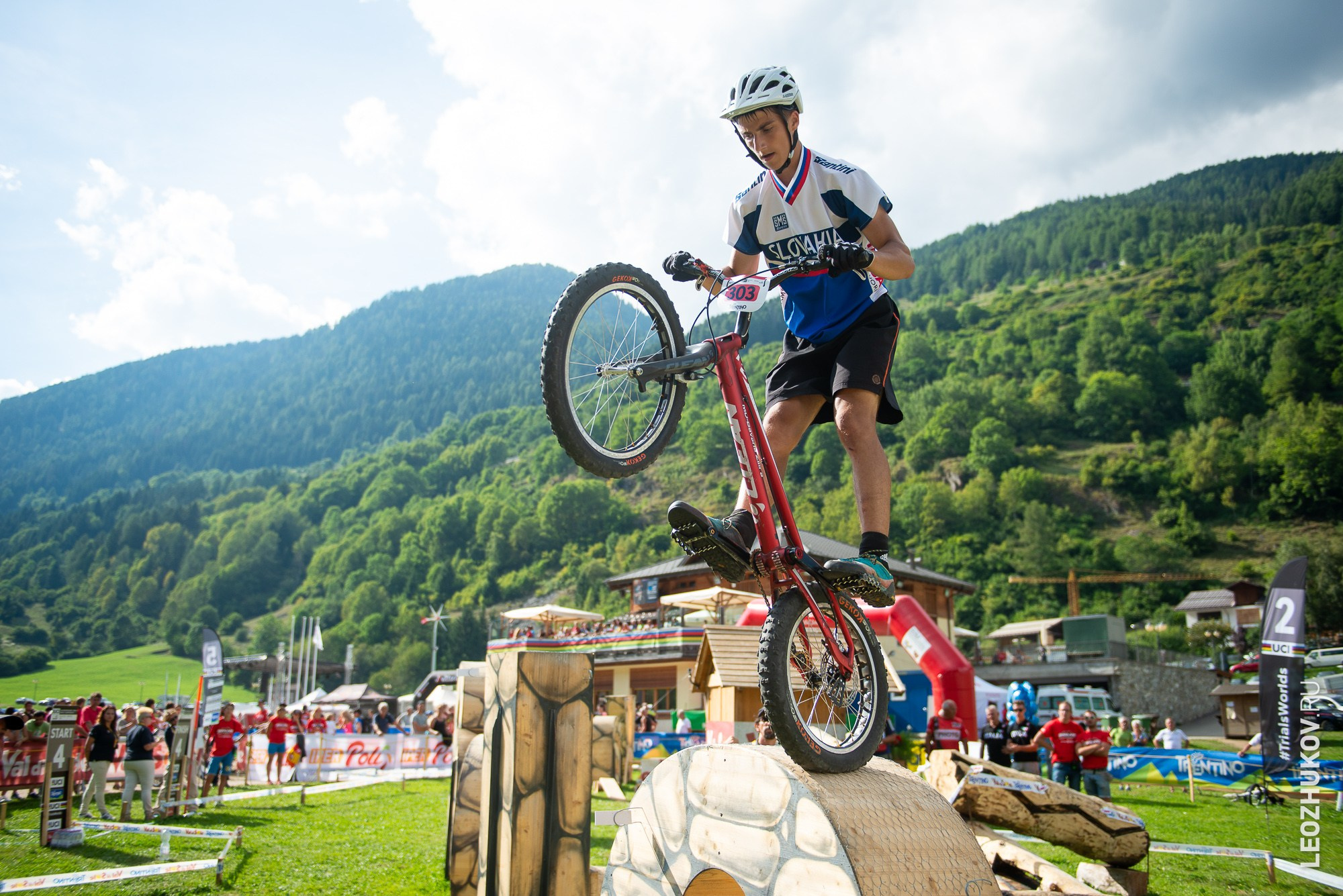 UCI Trials World Championships 2016 — finals. Sports photographer Leonid Zhukov