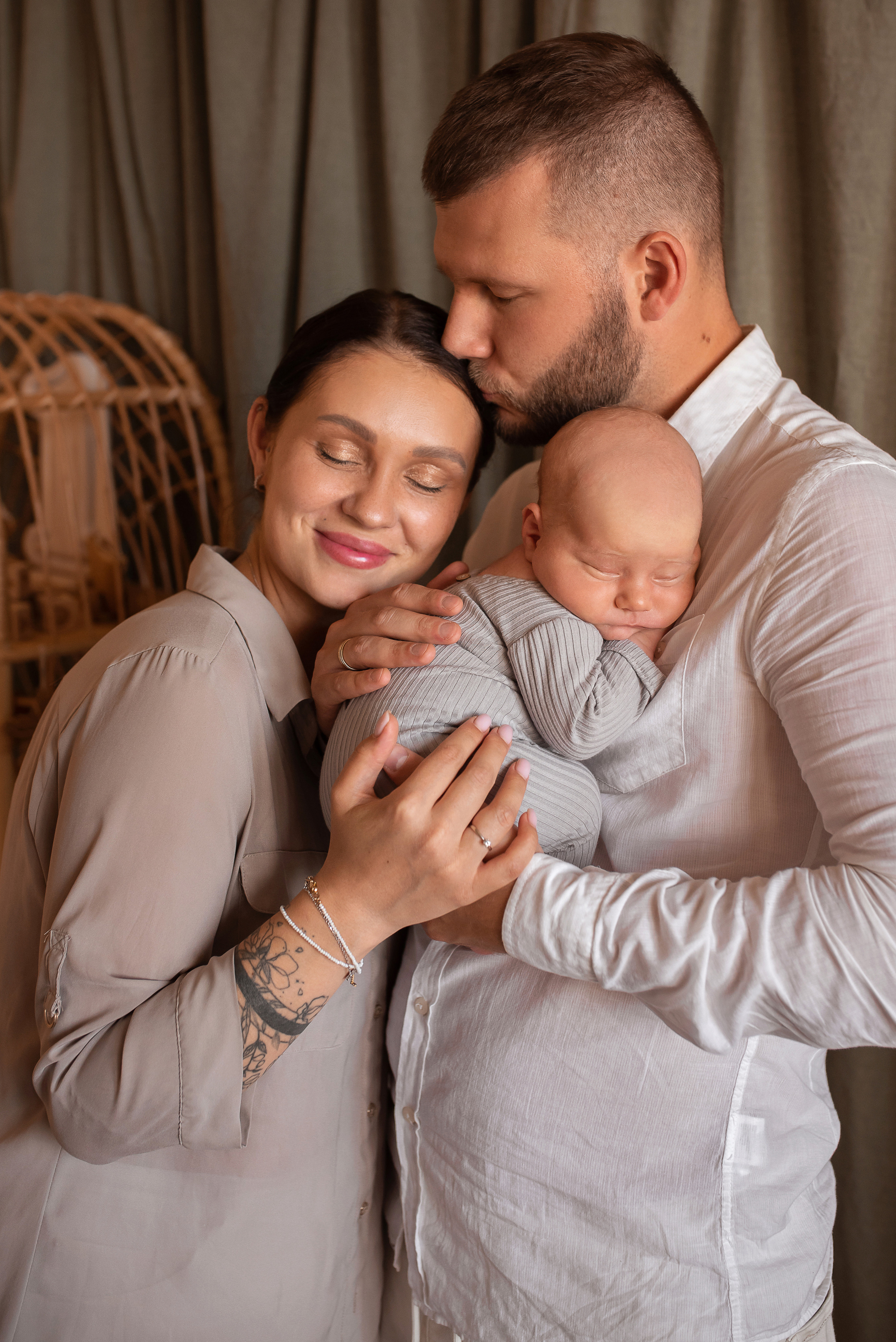 Фотосессия для Леона, 1 месяц. Фотограф новорожденных и детей до года в Челябинске Иванова Елена