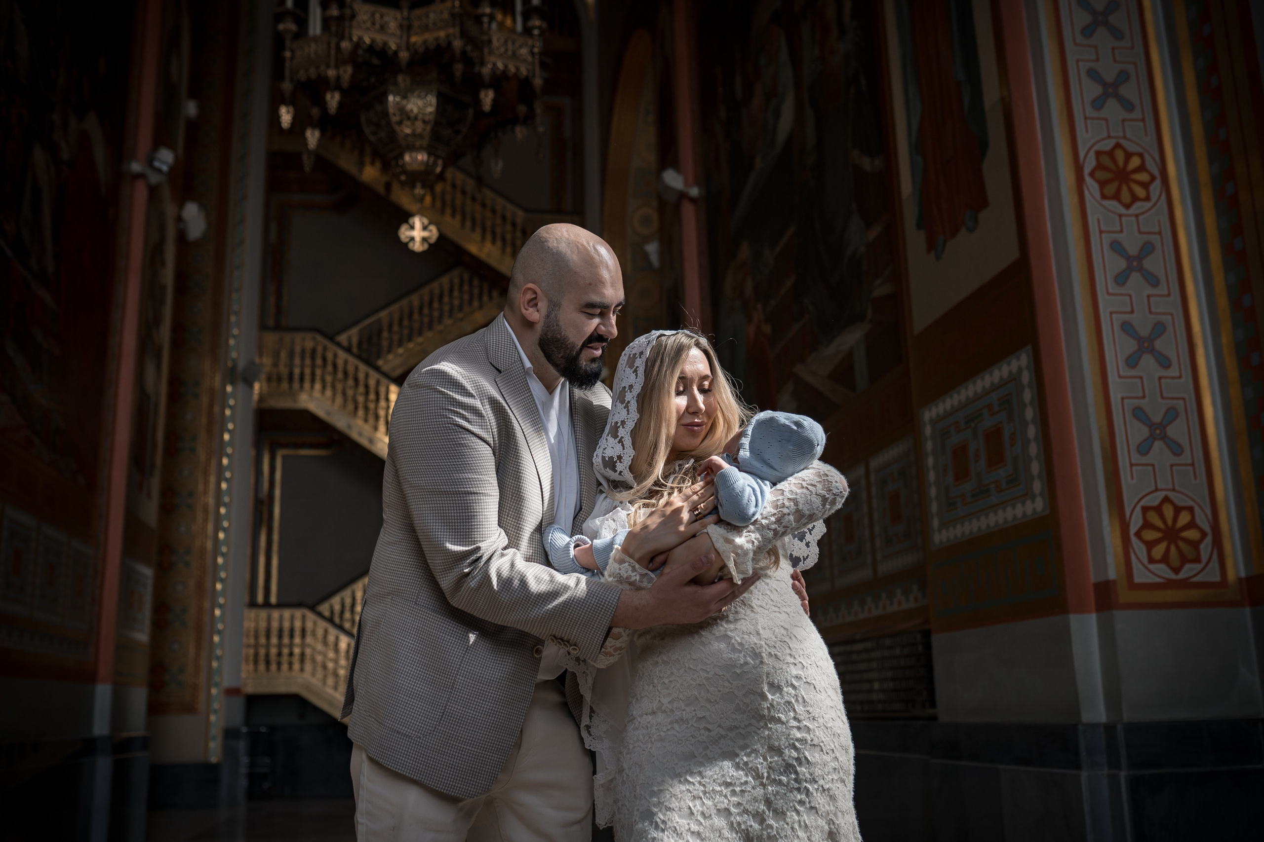 Крещение в Храме Христа Спасителя. Фотограф Крещения и Венчания в Москве