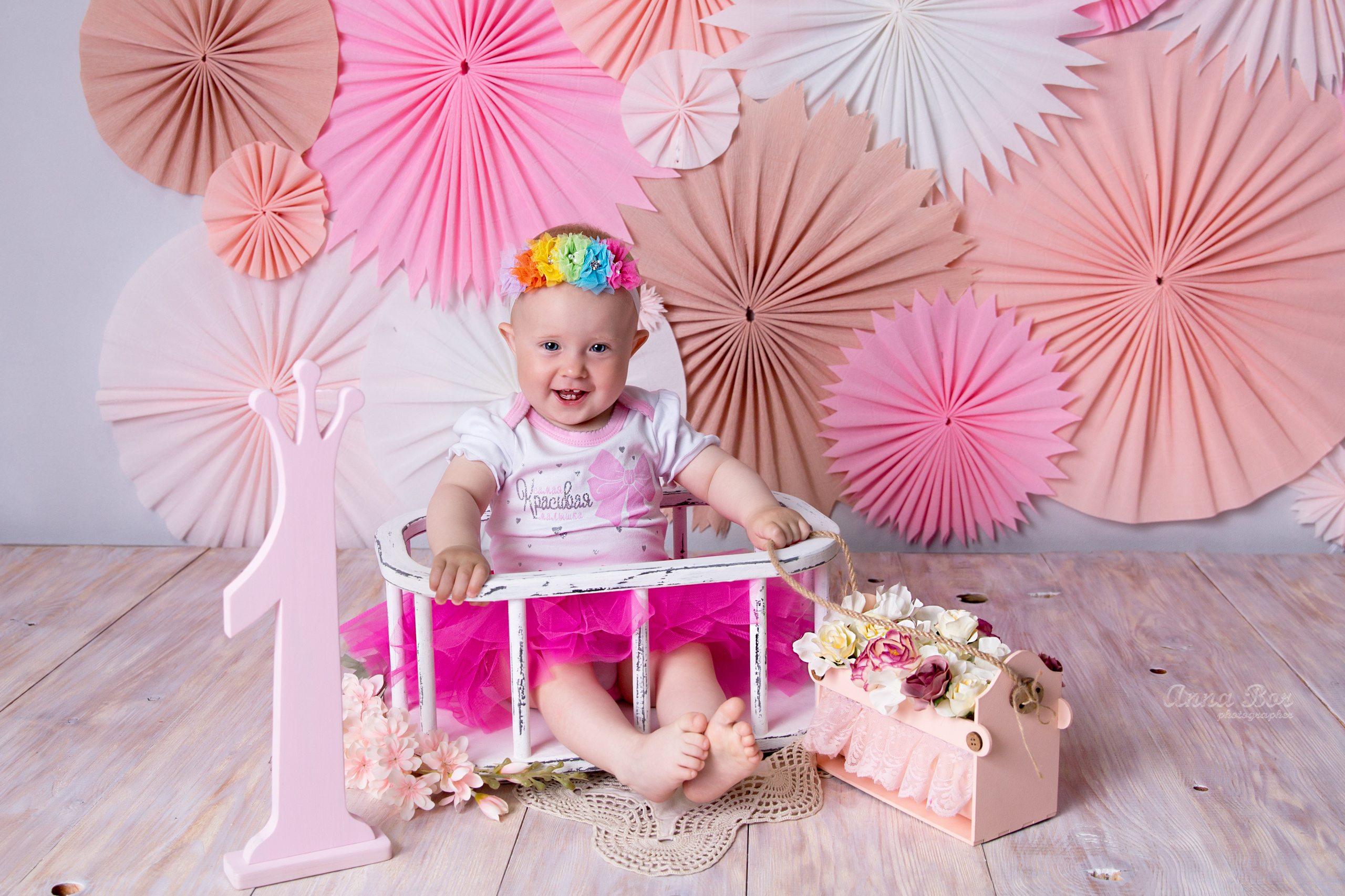 Фотосессия ГОДОВАСИЕ. Фотограф новорожденных, детей до года и беременных в Симферополе