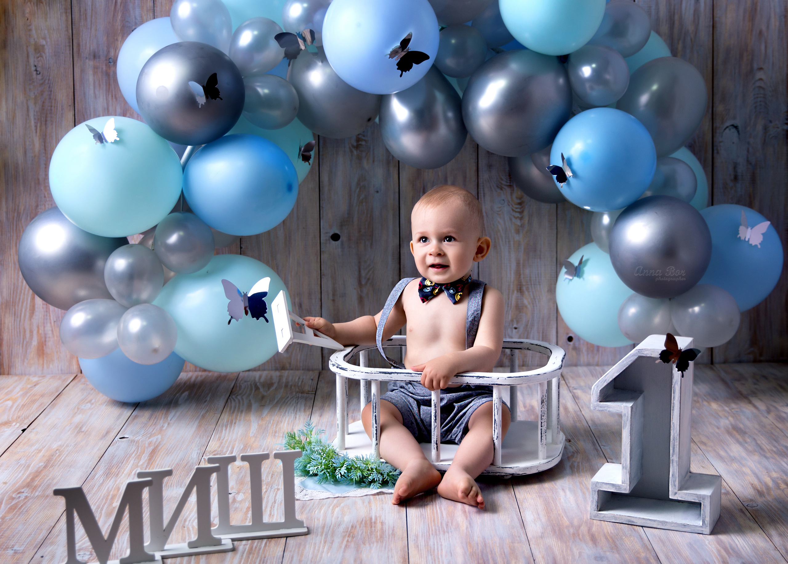 Фотосессия ГОДОВАСИЕ. Фотограф новорожденных, детей до года и беременных в Симферополе