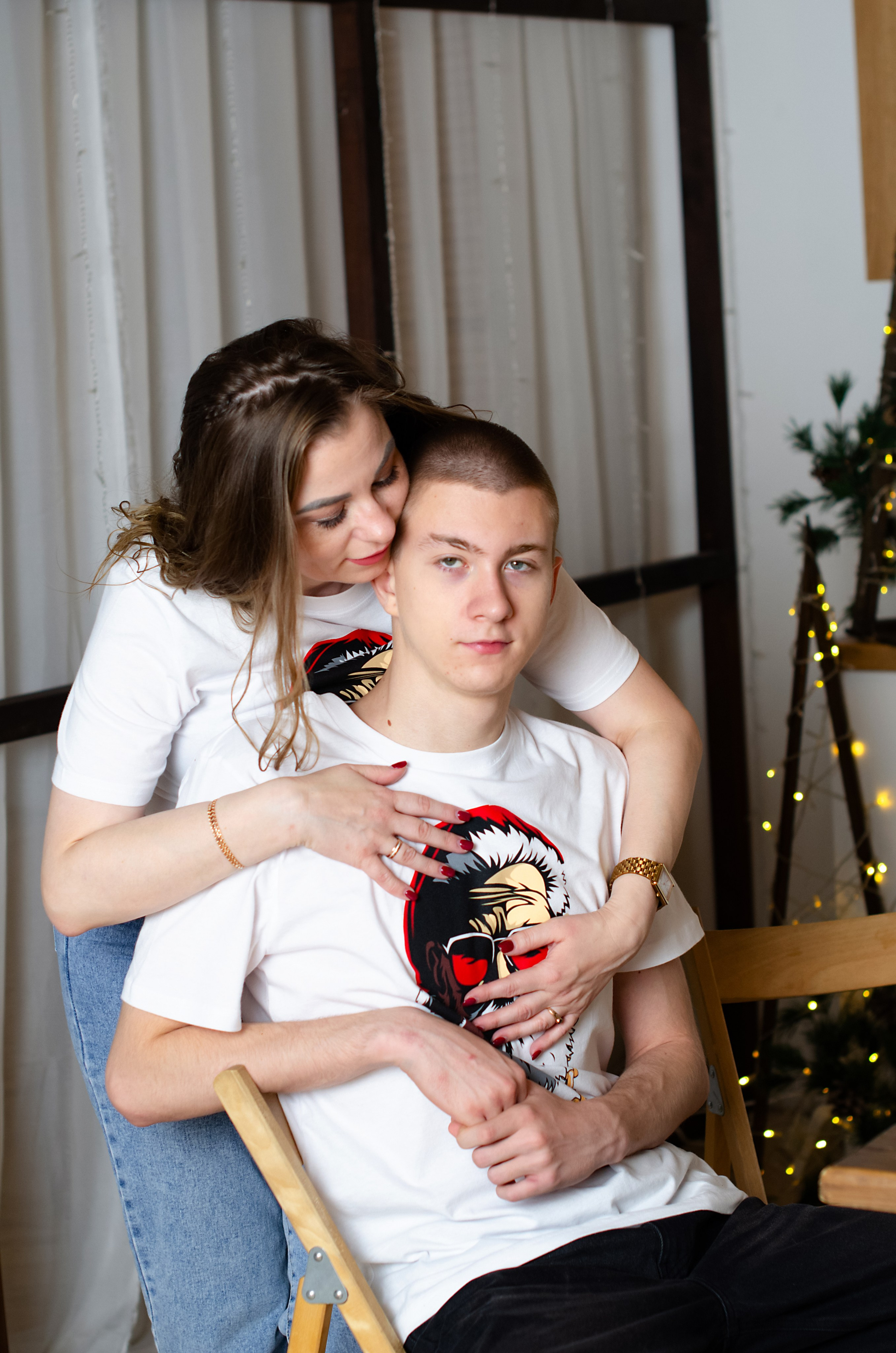 Новогодняя фотосессия для Юлии и её сына Максима. Фотограф в Хабаровске