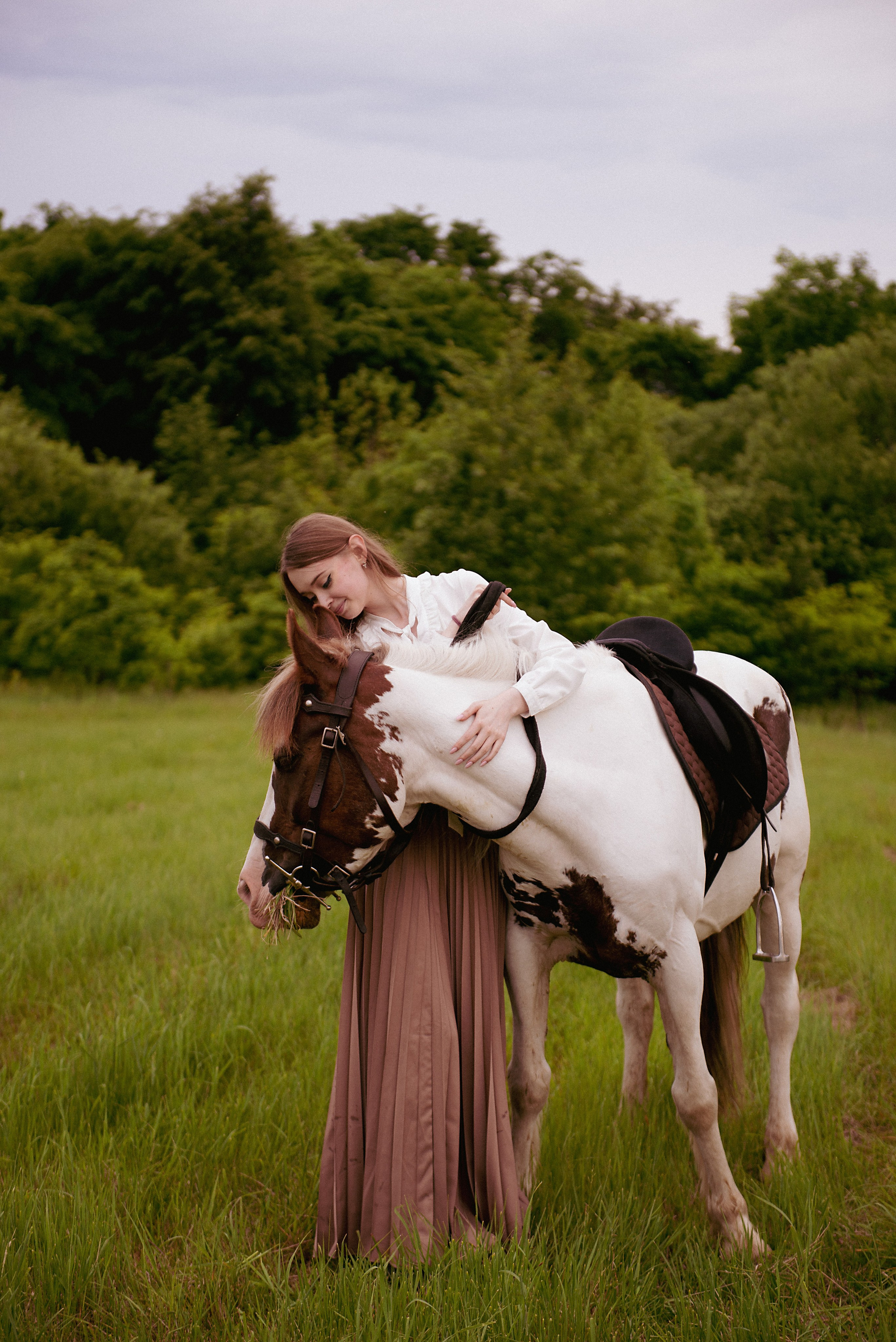 Фотосессия с лошадью. Модель Дарья. Фотограф в Хабаровске