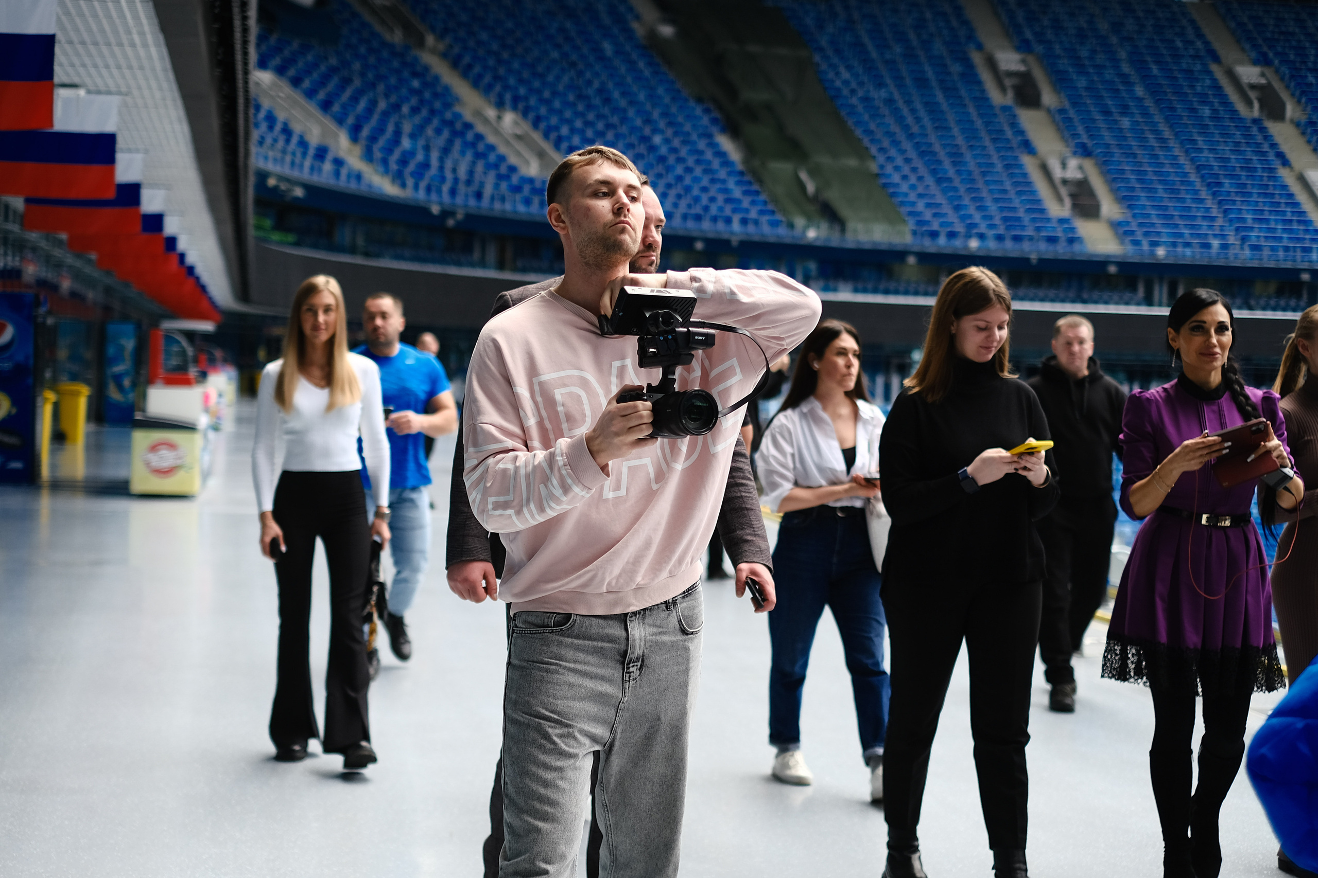 Экскурсия по «Газпром арене». Фотограф Мария Хлебникова Санкт-Петербург Москва