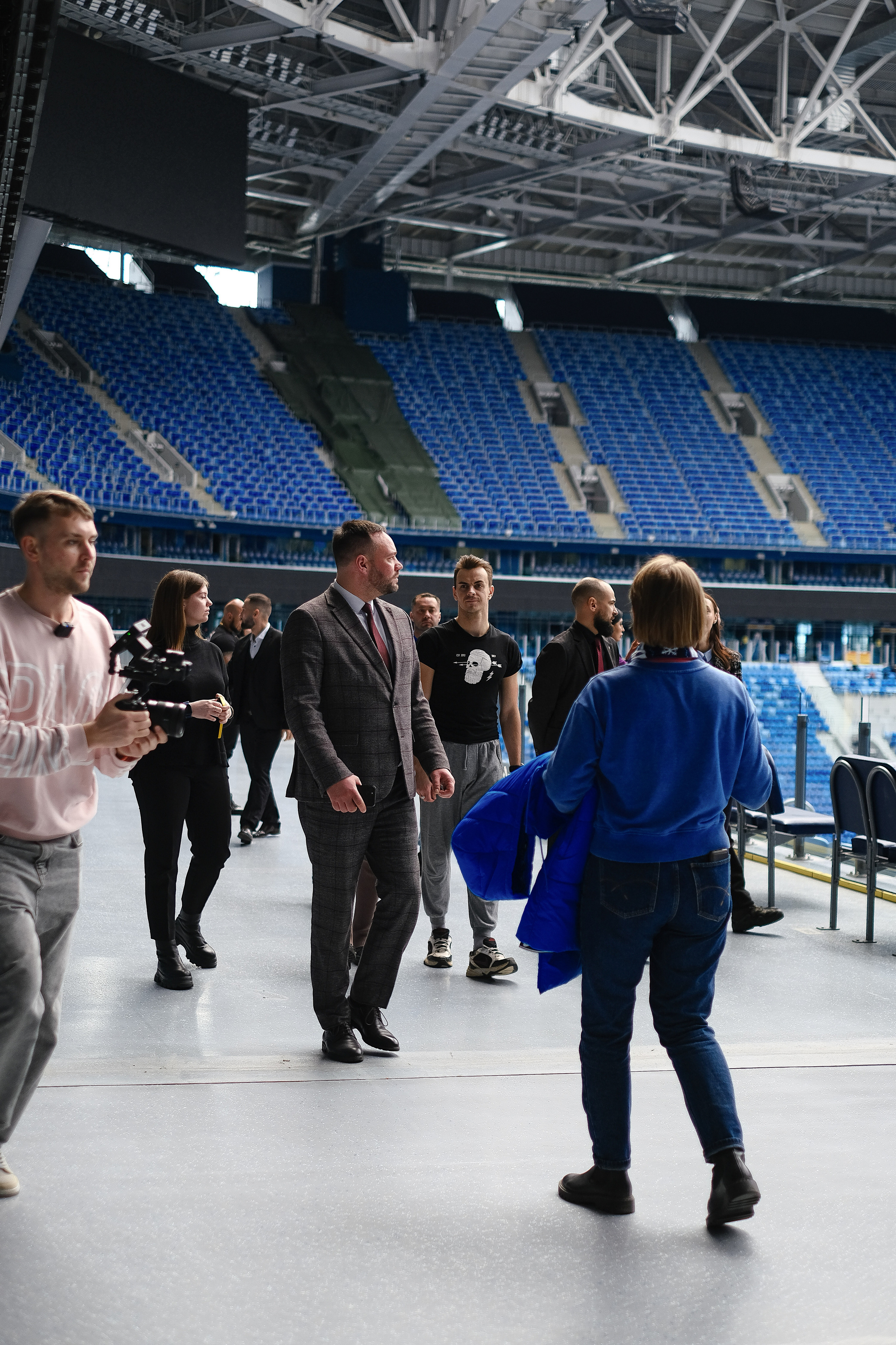 Экскурсия по «Газпром арене». Фотограф Мария Хлебникова Санкт-Петербург Москва
