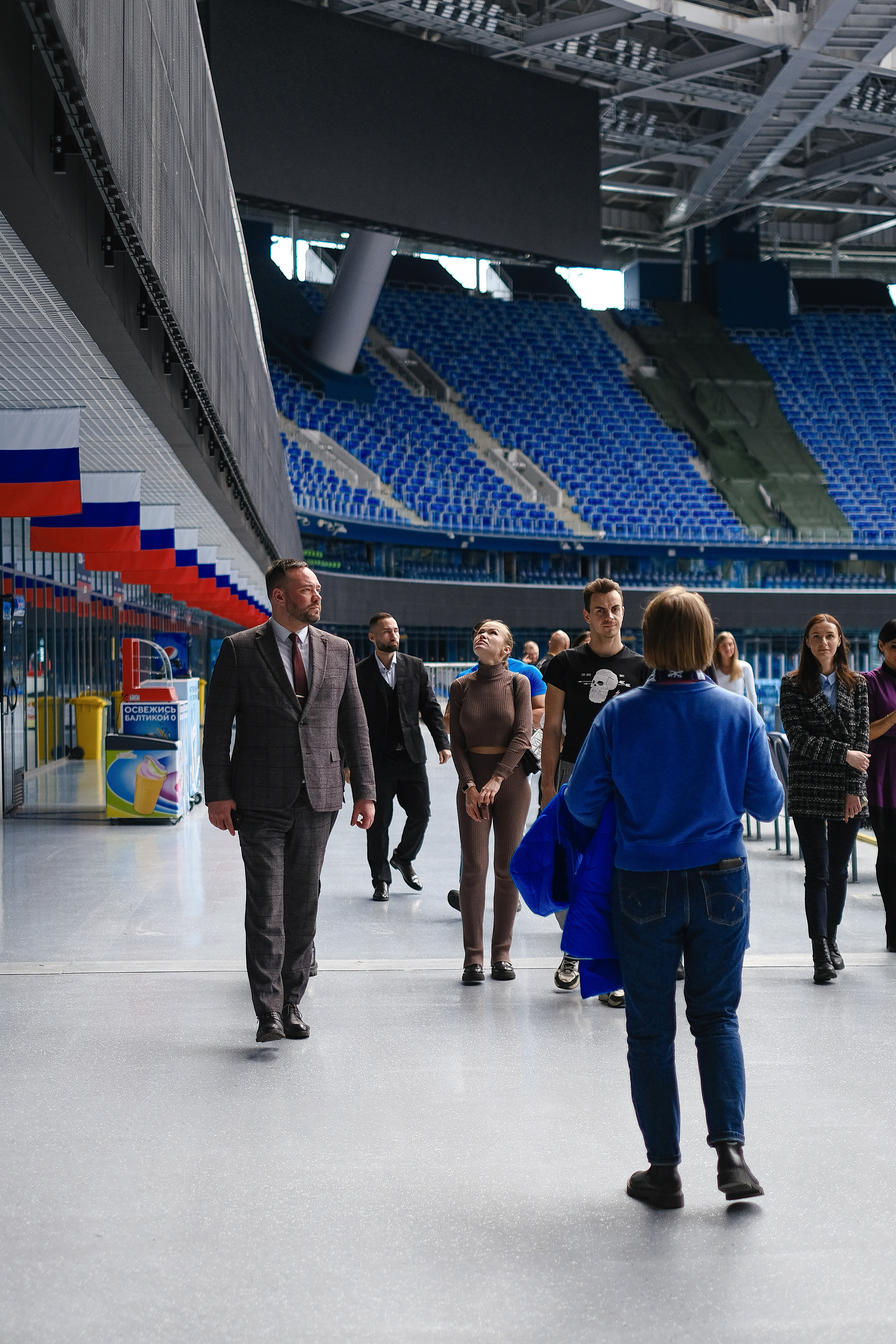 Экскурсия по «Газпром арене». Фотограф Мария Хлебникова Санкт-Петербург Москва