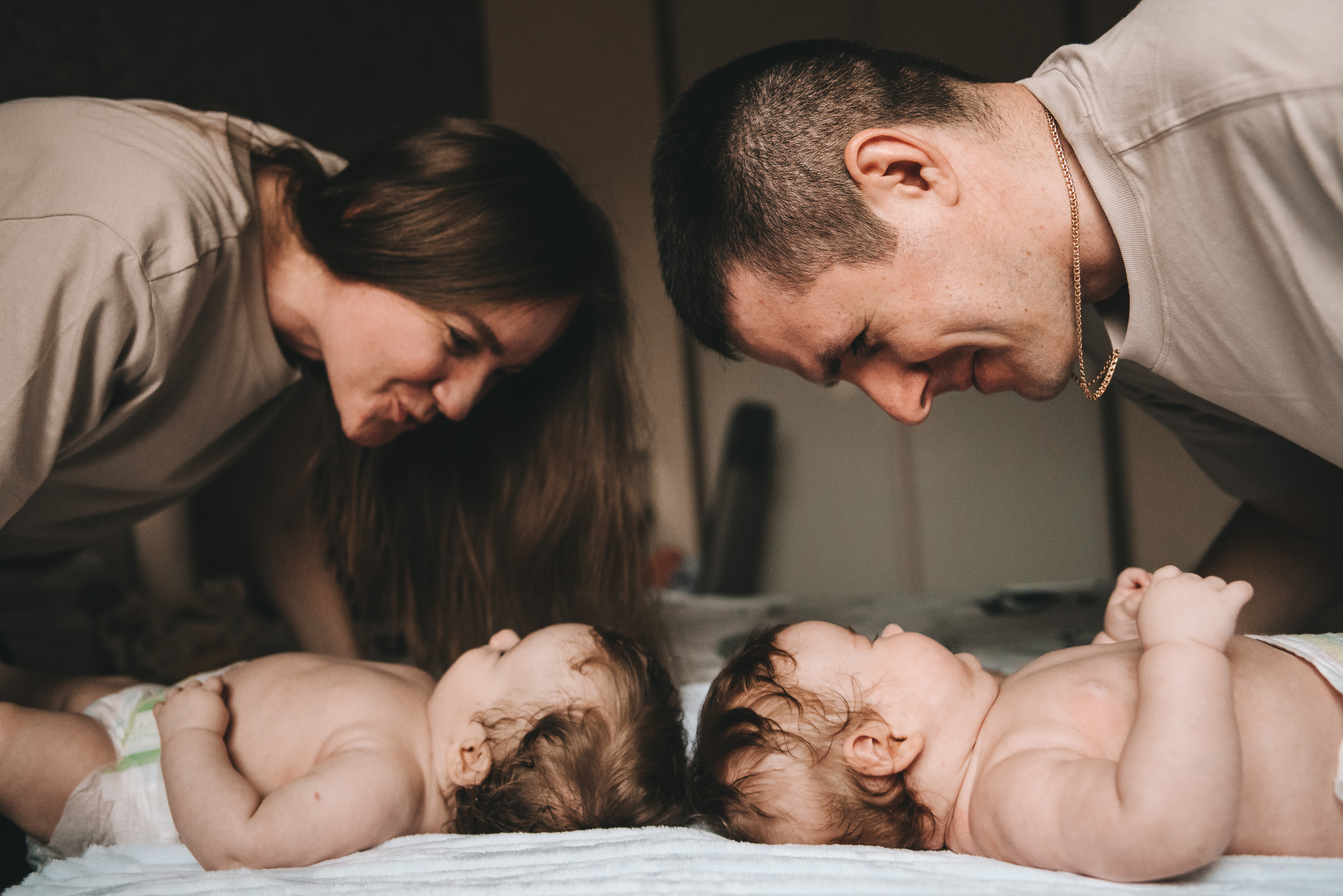 Кира и Мира. Фотограф новорожденных в стиле lifestyle в Воронеже Юлия Ключникова