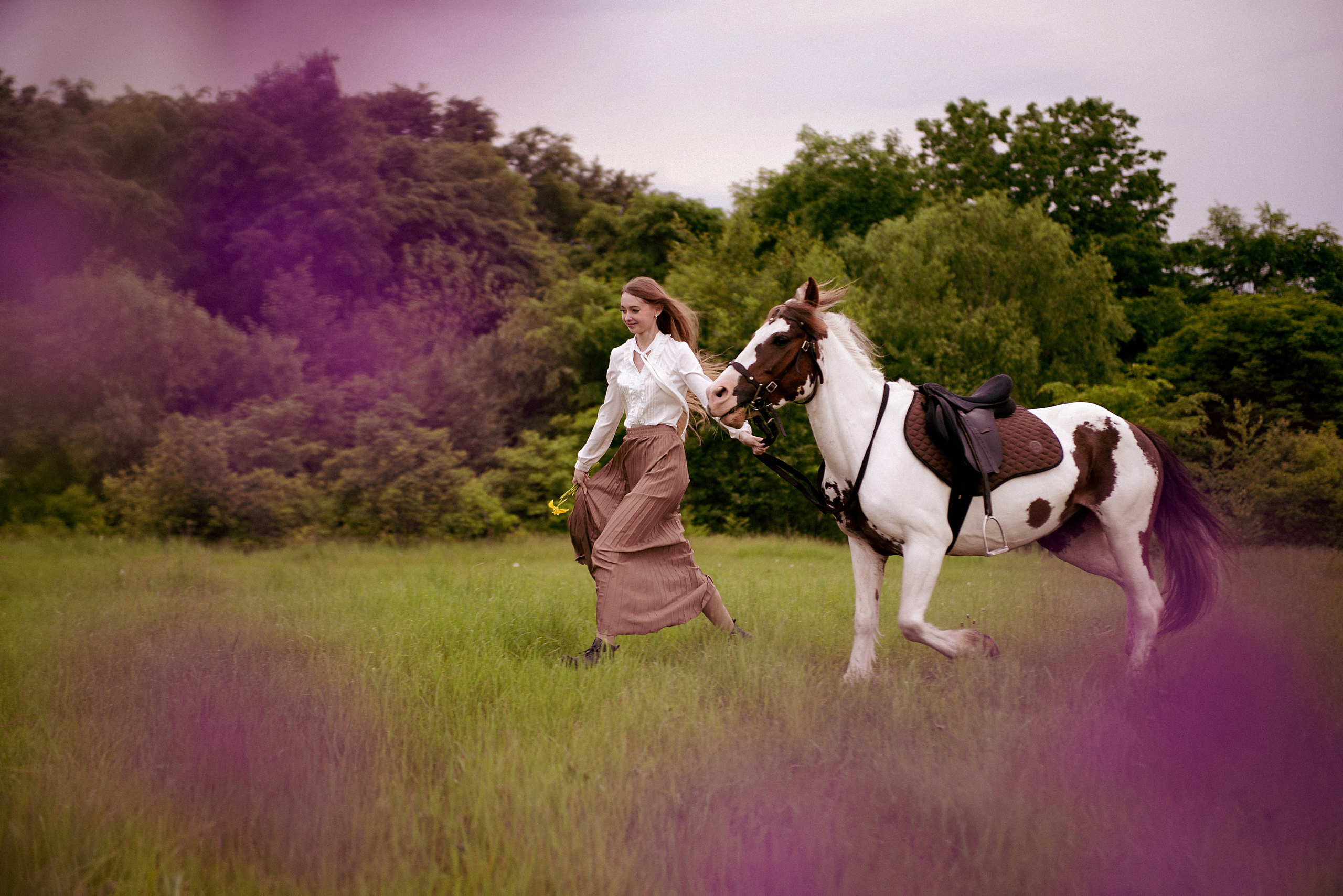 Фотосессия с лошадью. Модель Дарья. Фотограф в Хабаровске
