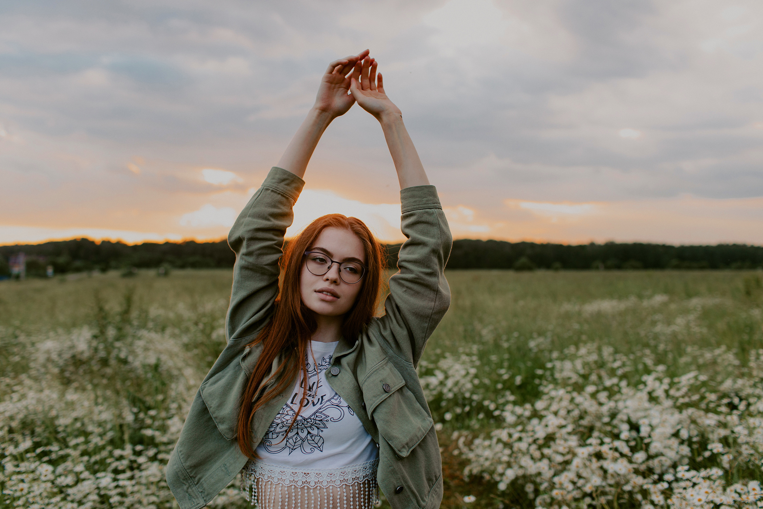Фотосессия в ромашковом поле. Фотограф в Москве и Подольске Алла Богатова