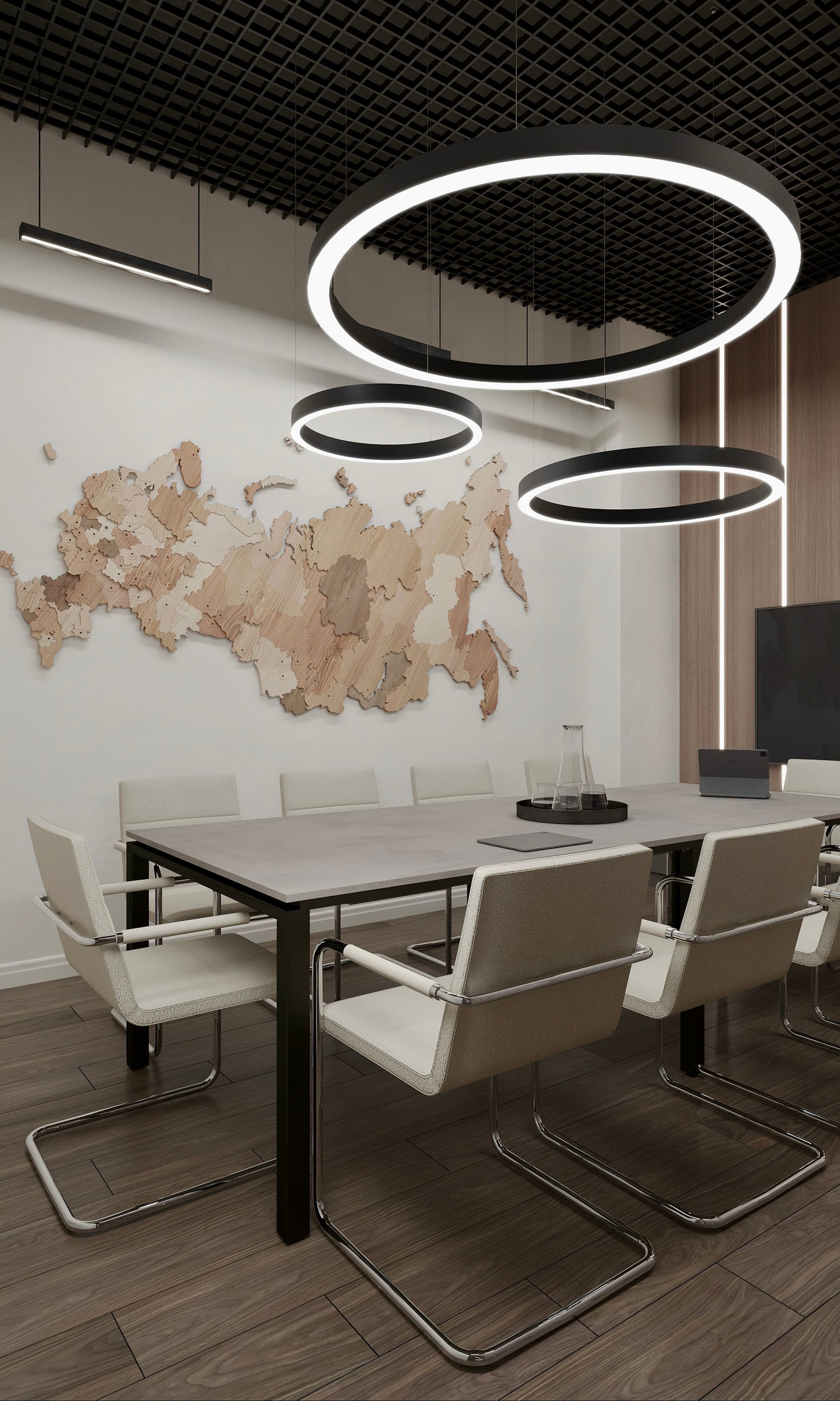 Офис 264 м², БЦ «Останкино». 3D Визуализация интерьера