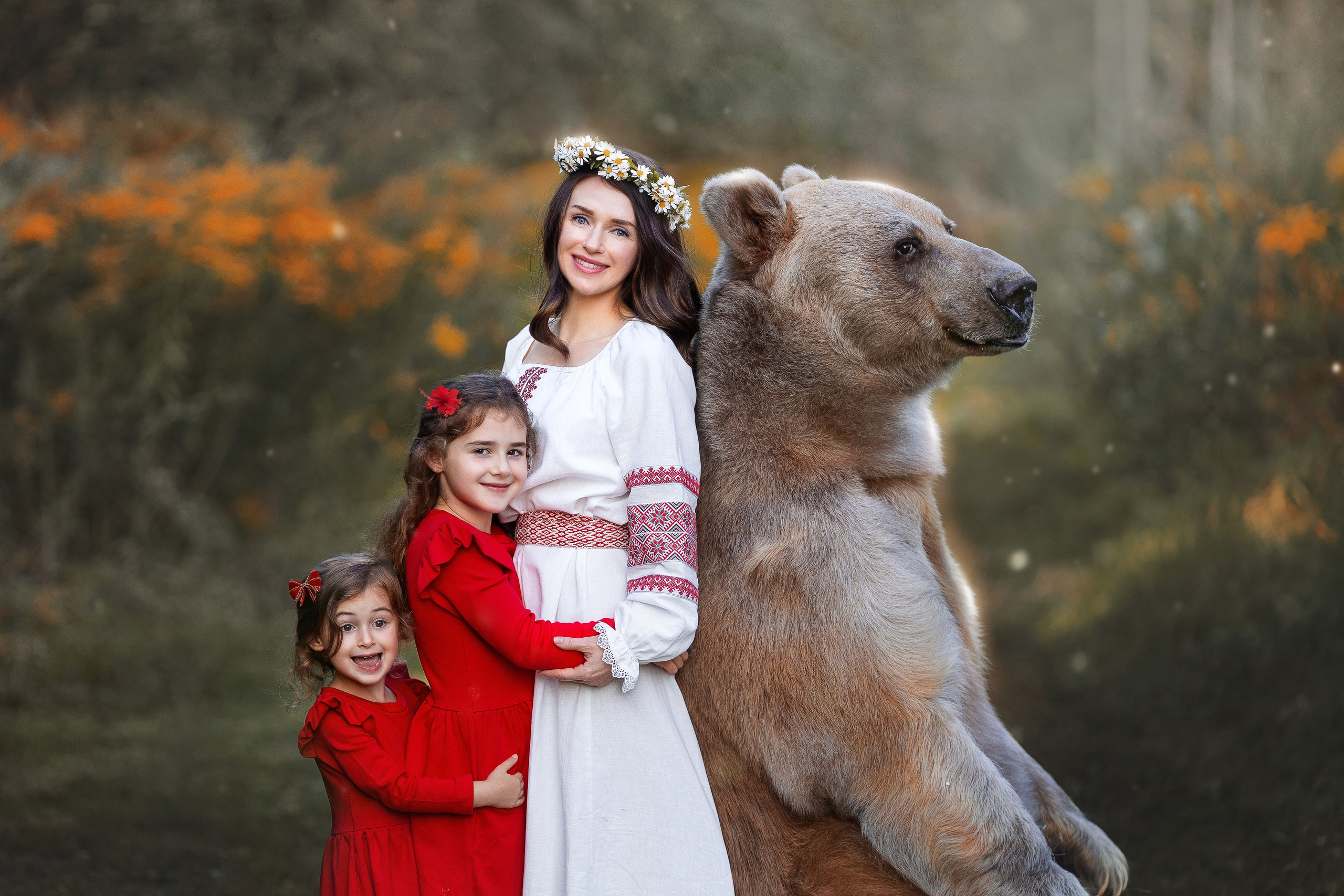 Фотосессия с медведем. Фотограф Лия Милк | Москва, Подмосковье