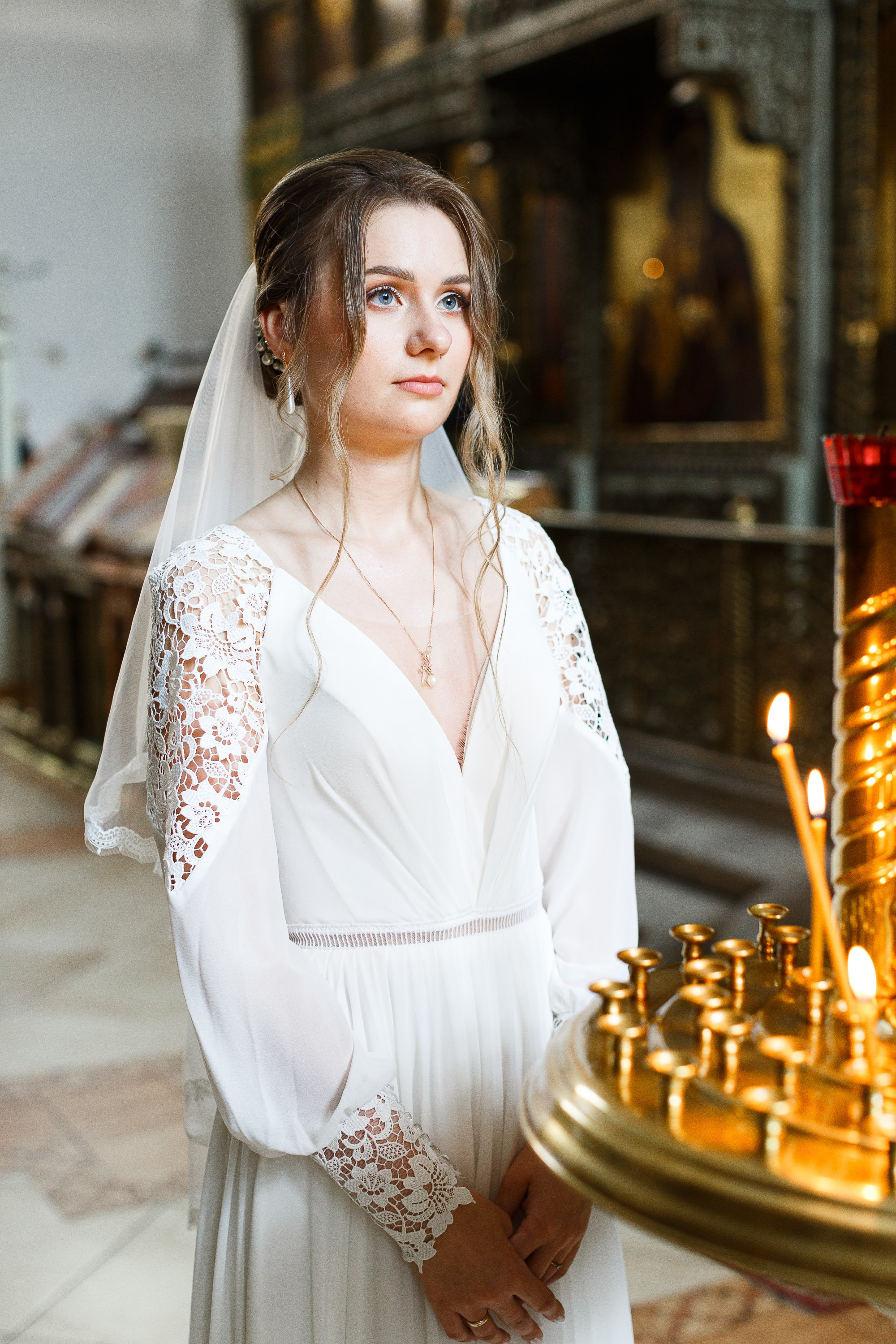 Венчание в храме Живоначальной Троицы на Шаболовке. Фотограф Москва