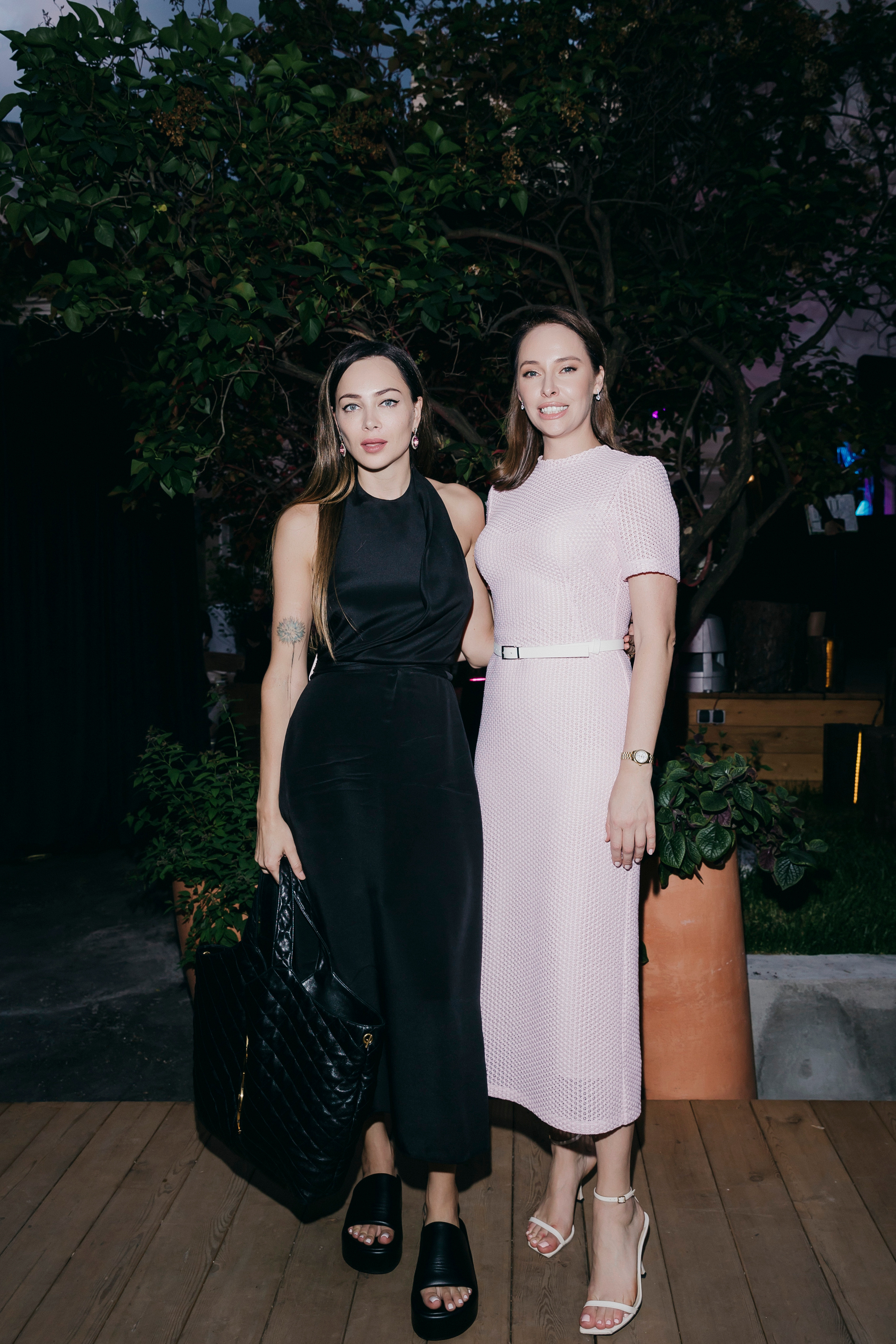 Настасья Самбурская & Ирина Зарькова на открытии летней веранды ресторана «Гвидон»