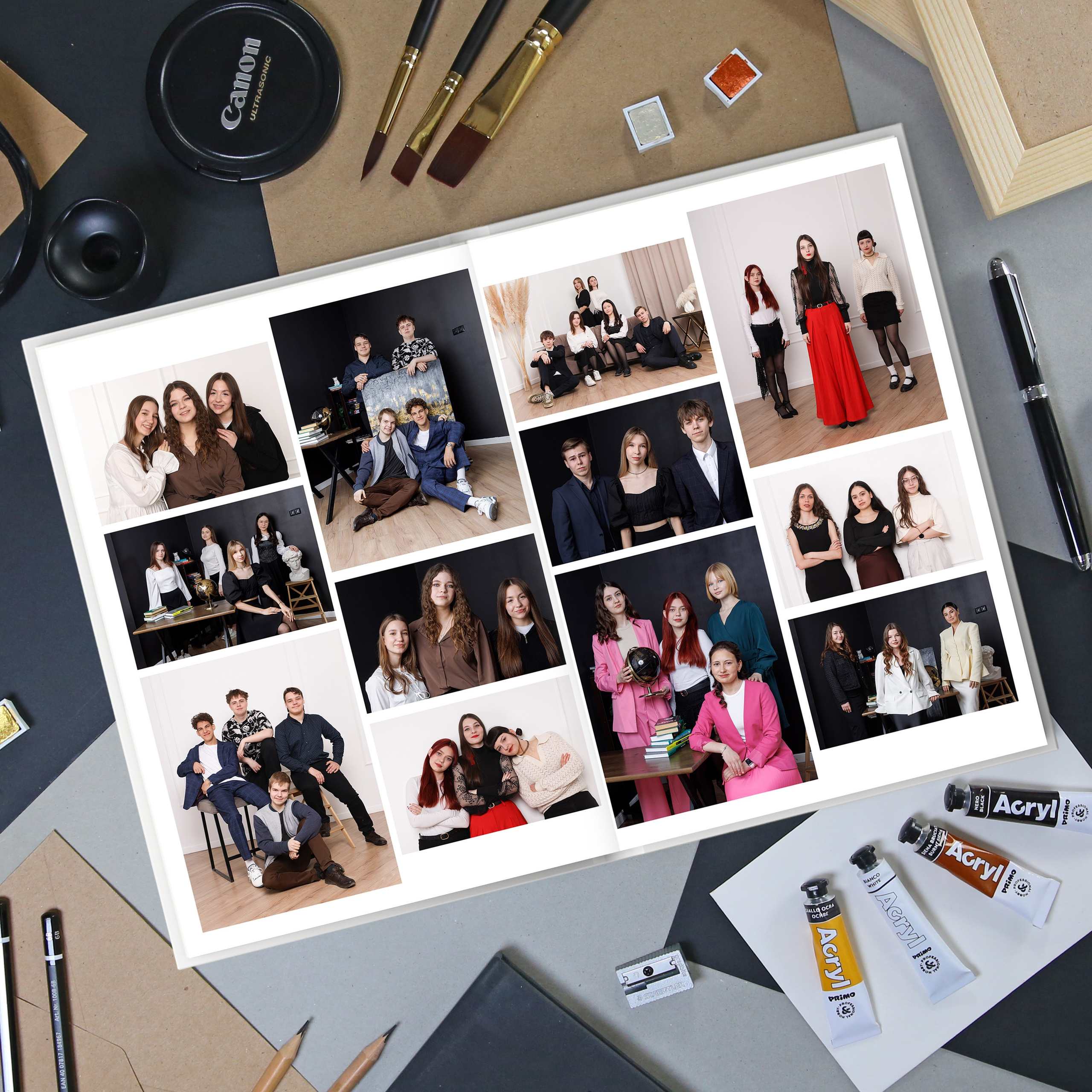 6 разворот-плотная бумага с ламинацией.