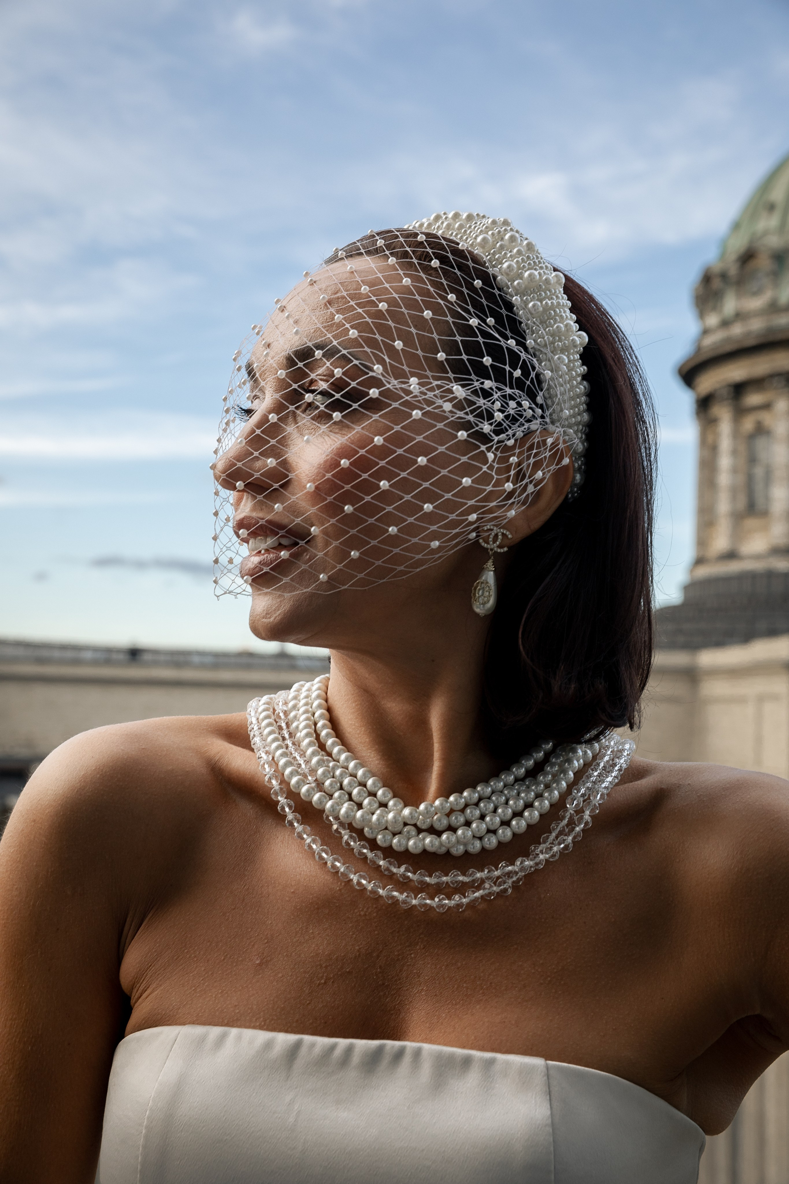 Жемчужные подвесы Таши Эшер. Стилист, fashion-эксперт и автор бренда «ДНК жемчуга» Таша Эшер
