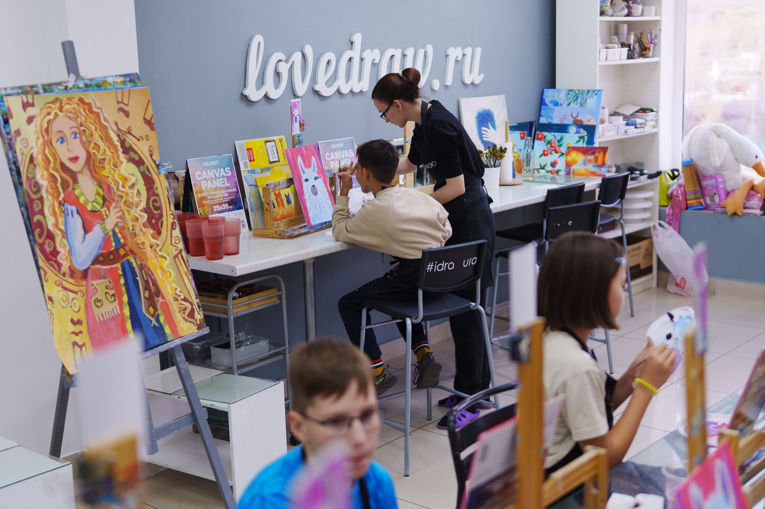 Фотосъёмка детского дня рождения в студии рисования «Я рисую», Уфа