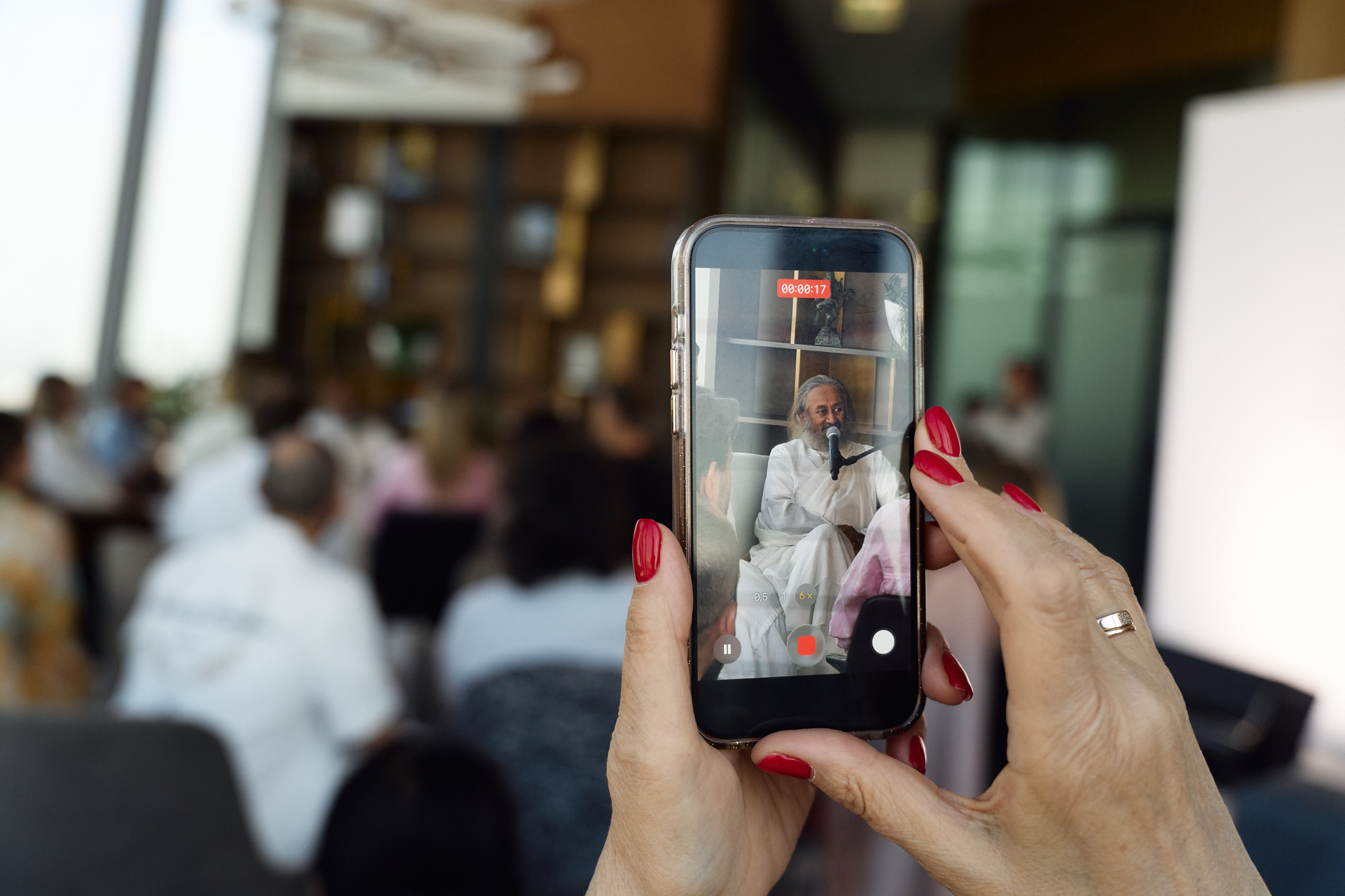 Встреча с Гурудевом Шри Шри Рави Шанкаром. Свадебный фотограф в Москве и Подмосковье Виктор Одинцов