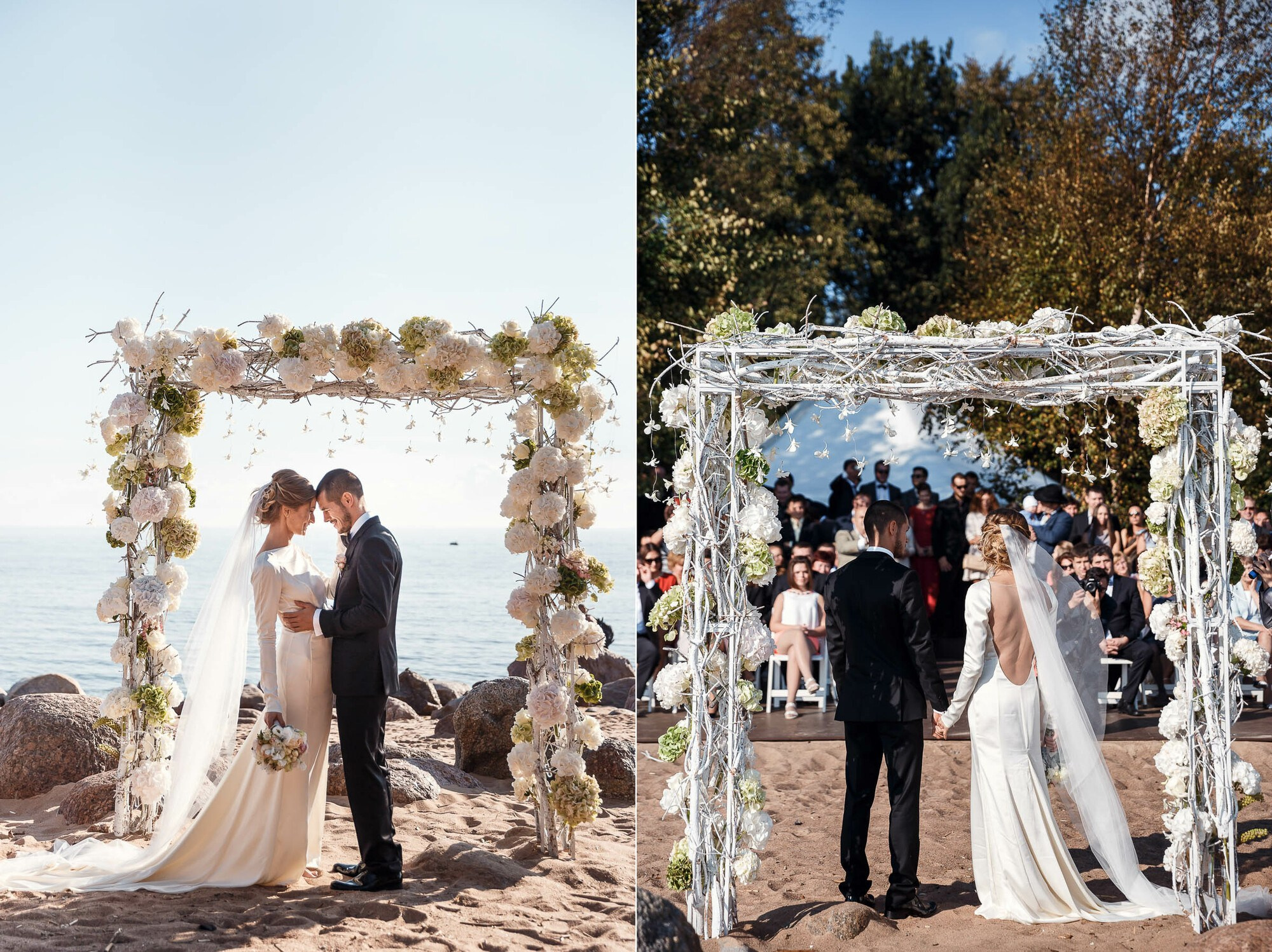 Стильная свадьба в Majestic на берегу Финского залива. Свадебный фотограф в Санкт-Петербурге и Москве Андрей Нестеров