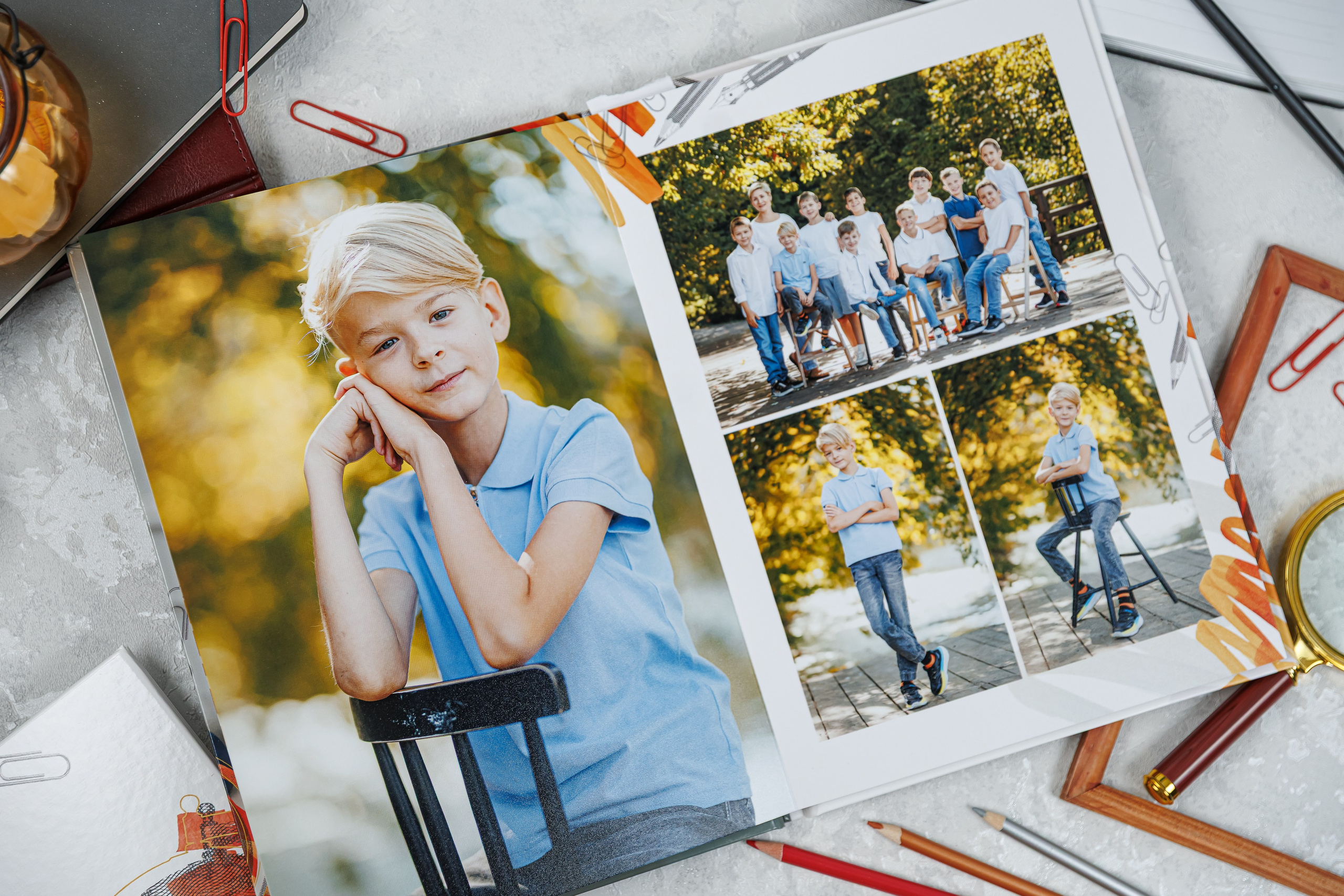 Выпускные альбомы 4 класс. Семейный и детский фотограф Комина Елена, Власиха, Одинцово