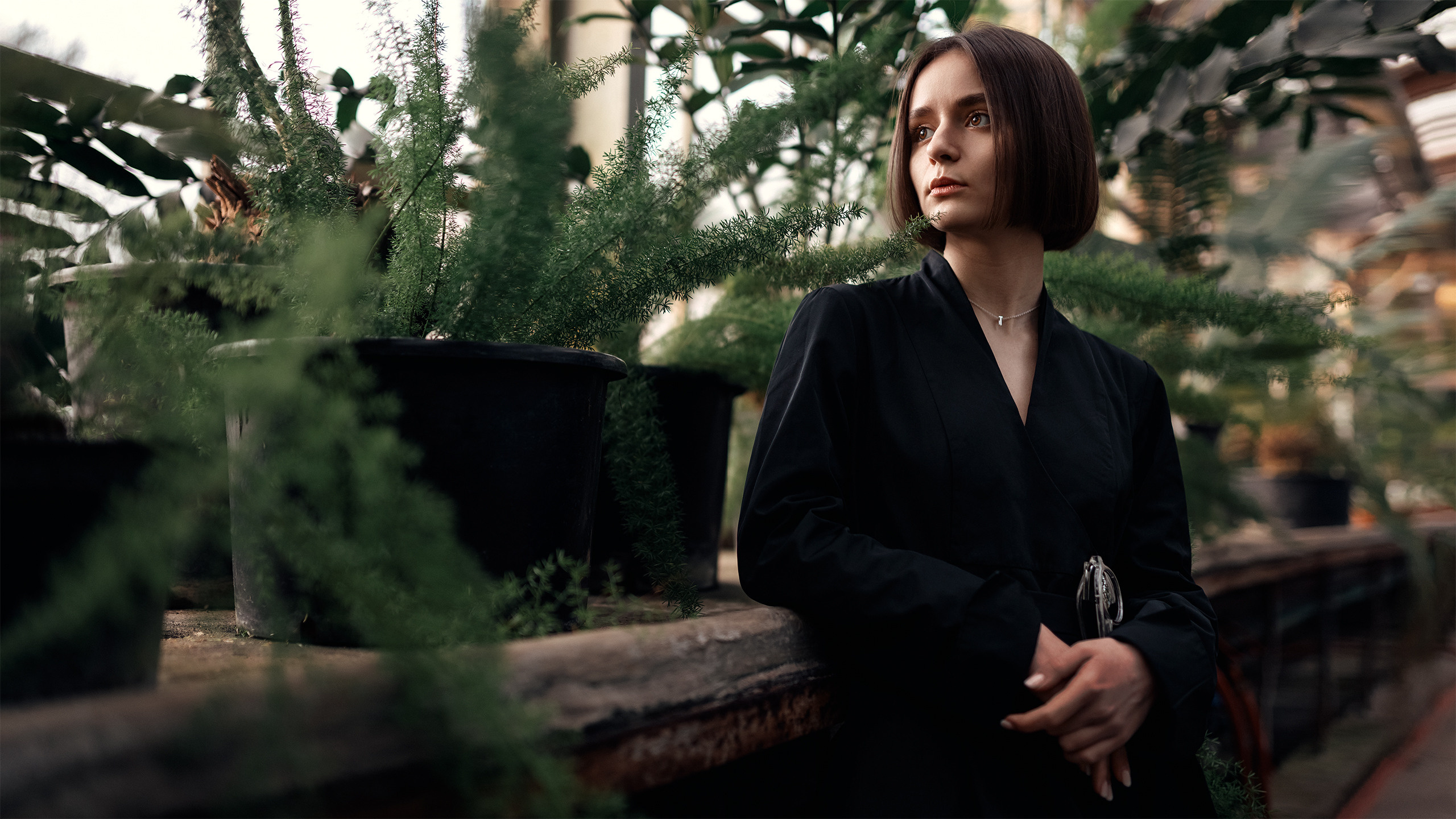 Портретная съемка для частного клиента в оранжереи Ботанического Сада