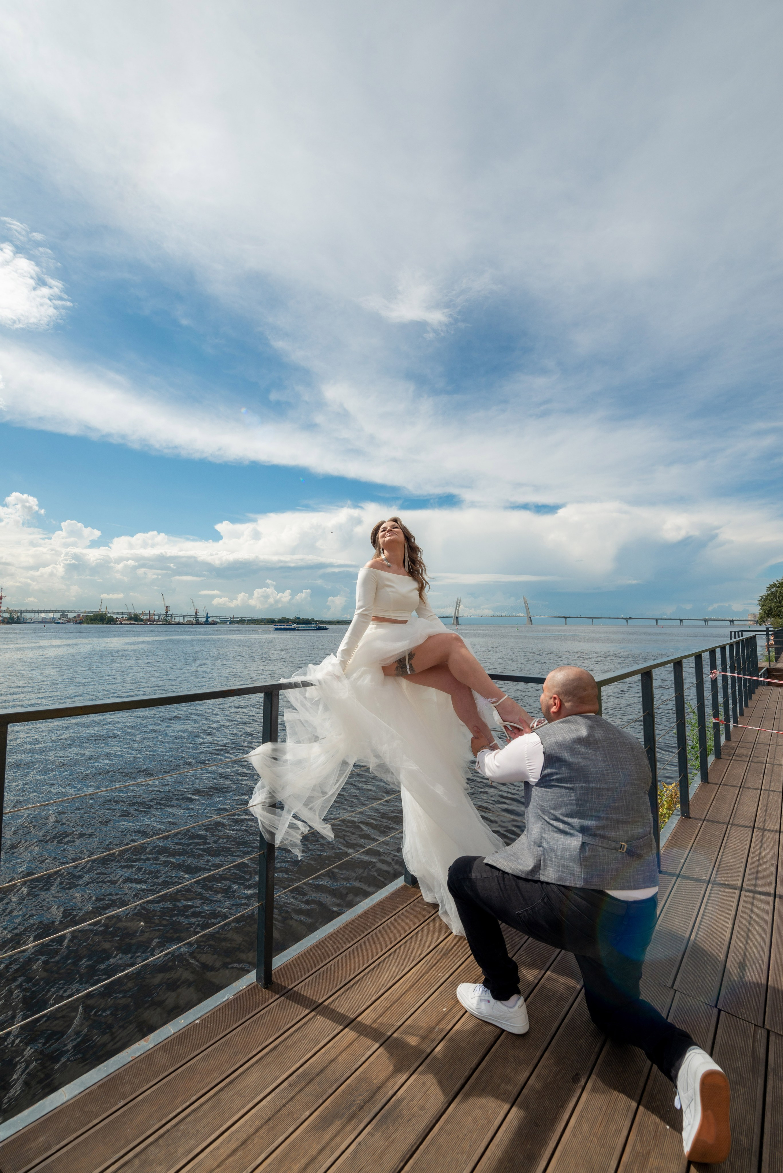 Экстравагантная свадебная фотосессия Светланы и Славы по нетрадиционным и оригинальным местам для свадебной прогулки в Санкт-Петербурге. Портретный, семейный и свадебный фотограф в Санкт-Петербурге и в Пушкине Ширяев Денис