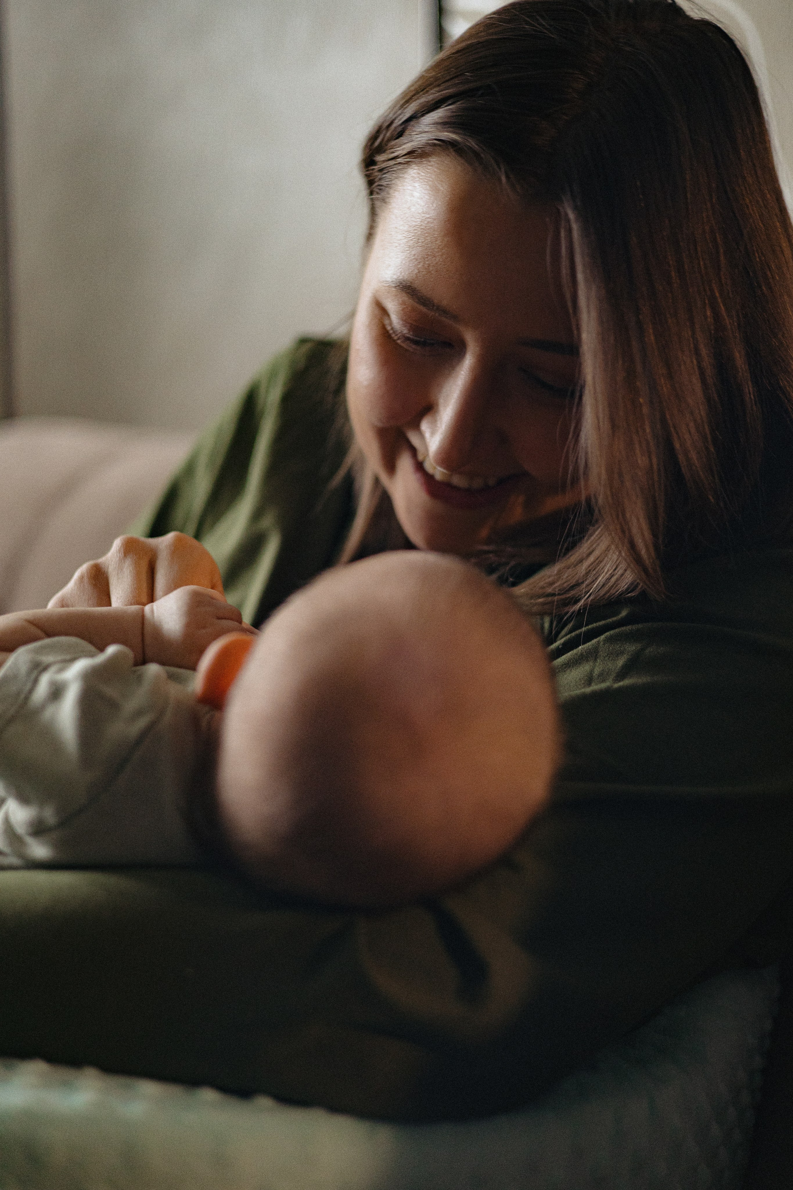 Домашняя семейная фотосессия с малышом. Портретный и семейный фотограф в Москве Мария Рослякова